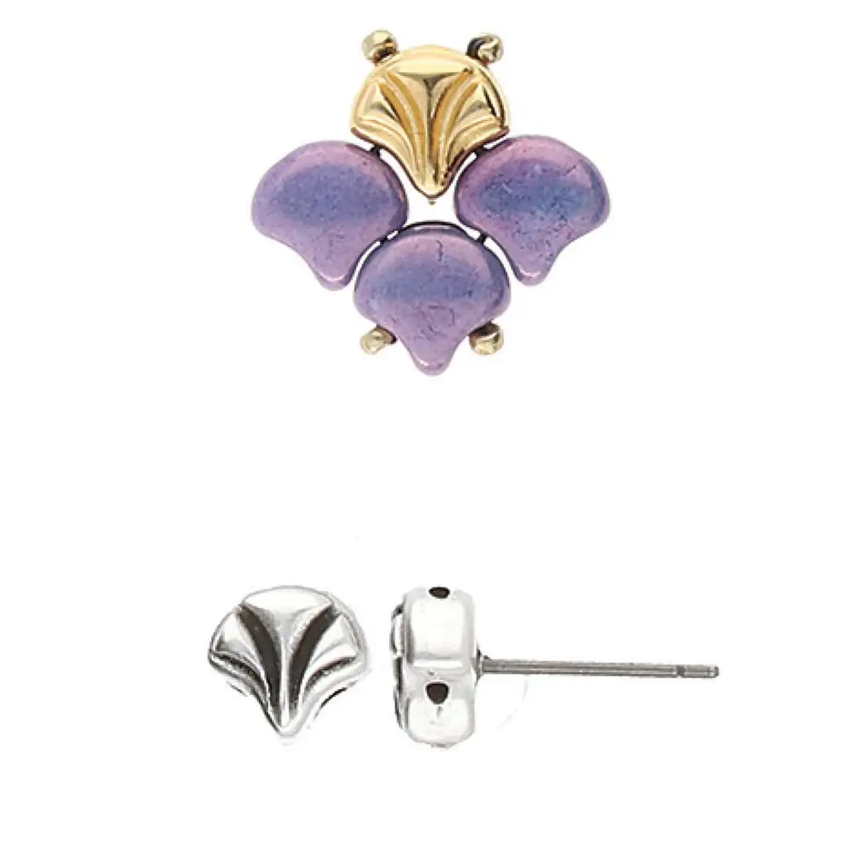 Cymbal Limani Ginko Earring Posts, 1 pair - Image 3
