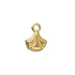 Padanassa, Cymbal Ginko Beads Ending or Connector, 4 Pcs. 4 Finishes - Image 4
