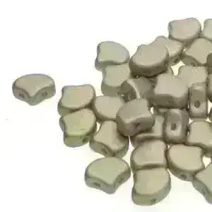 Ginko Beads, Chatoyant Shimmer Khaki, 10g.
