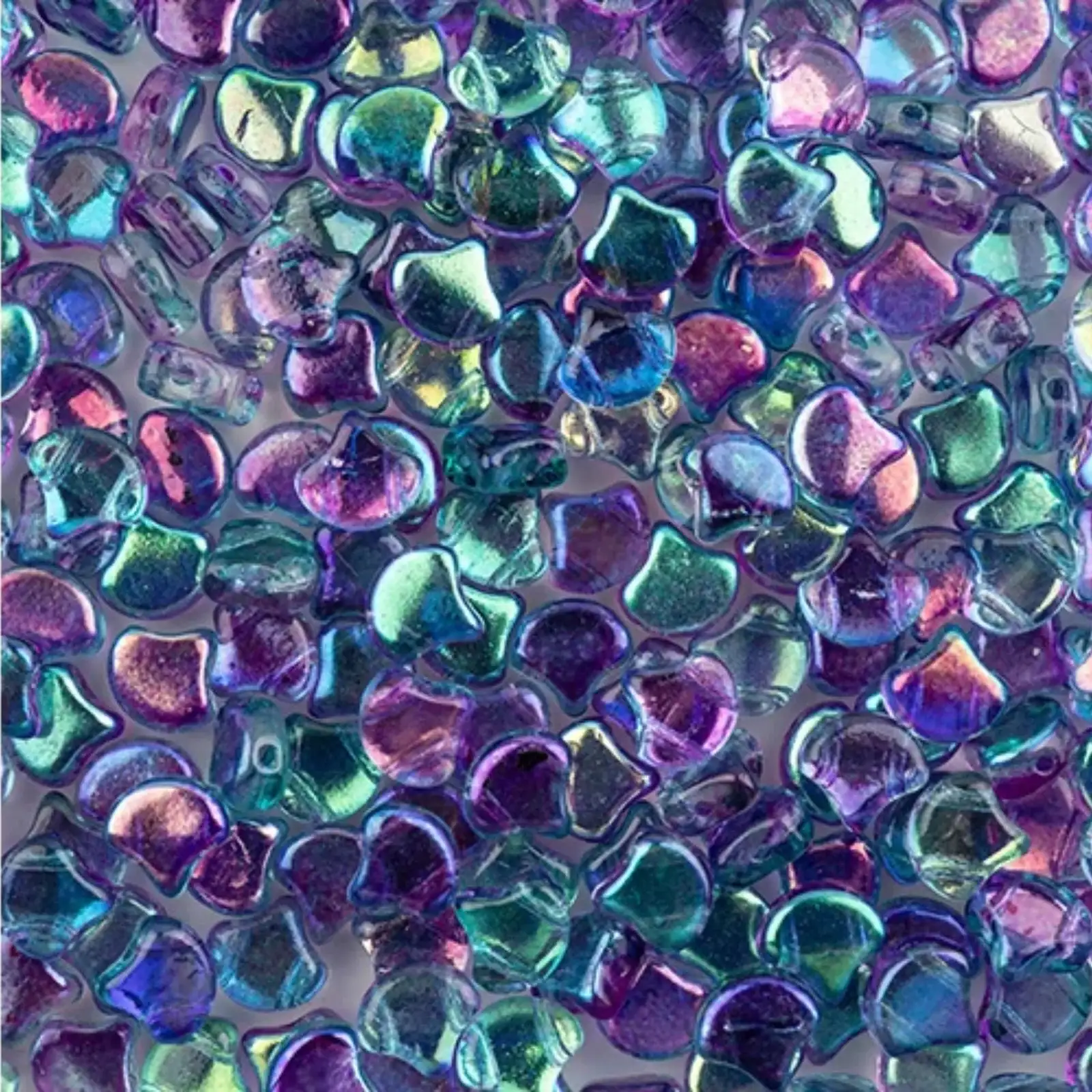 Ginko Beads, Crystal Summer Rainbow Light Blue, 10g.