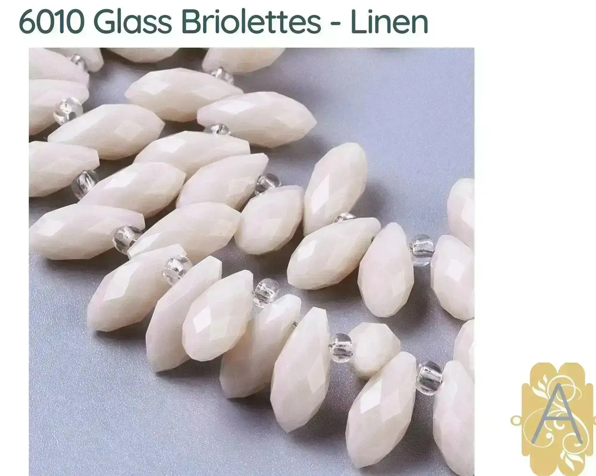 Faceted Glass Briolettes, 6010 style, Imitation Jade, Pastel Array - Image 6
