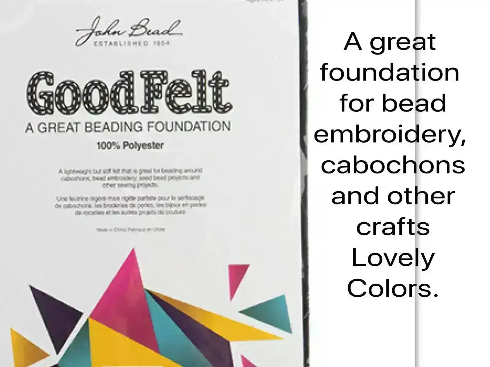 Good Felt Beading Foundation, 19 Colors!, 100% Polyester Felt for all Your Projects - Image 3