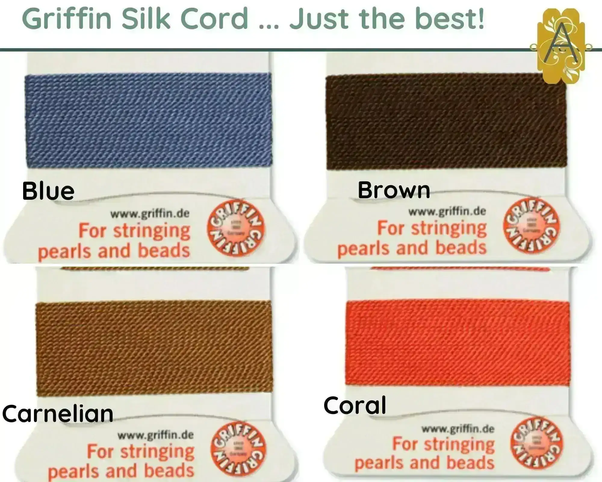 GRIFFIN Silk Thread or Cord, Size 3 - Image 6