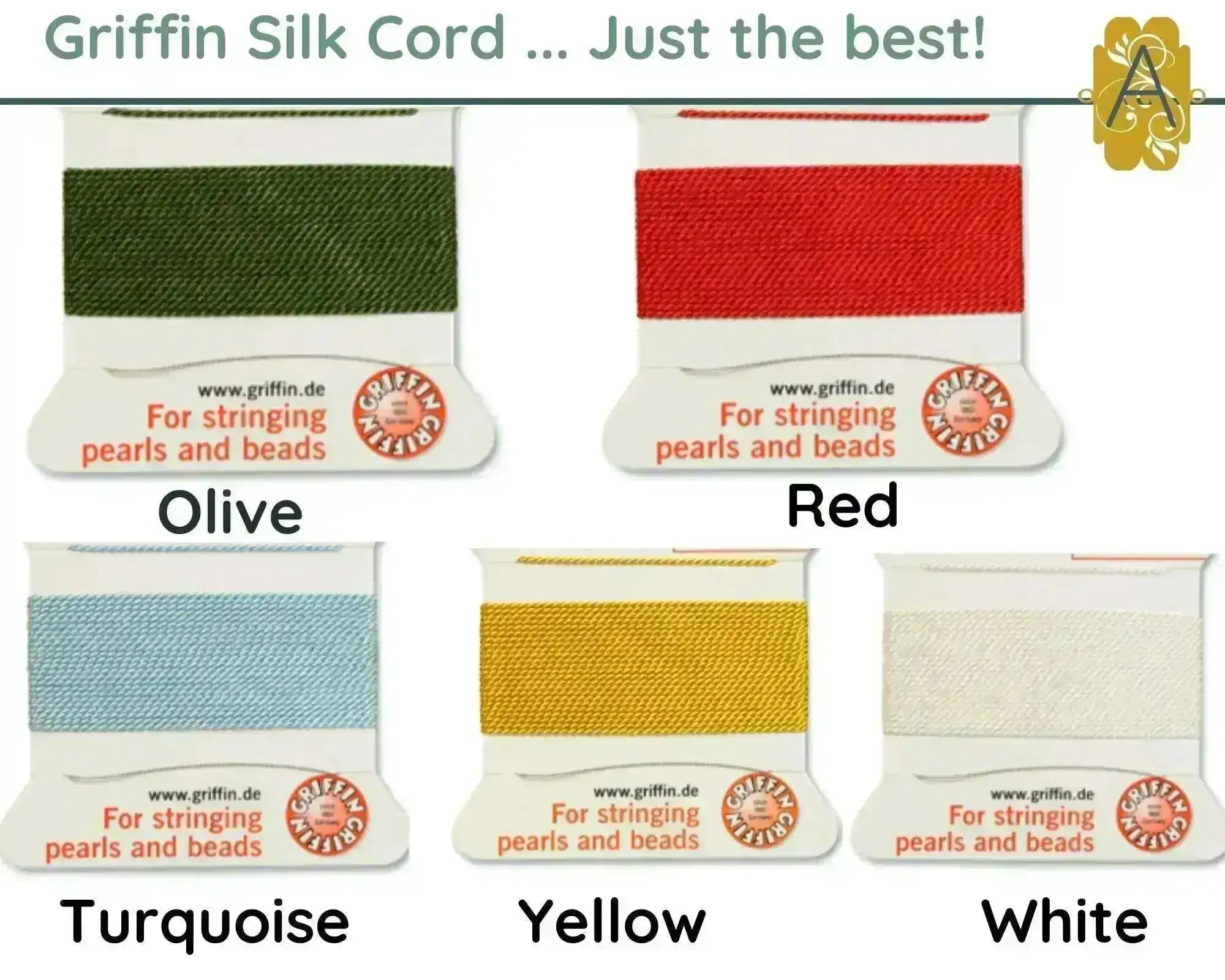 GRIFFIN Silk Thread or Cord, Size 5 - Image 10