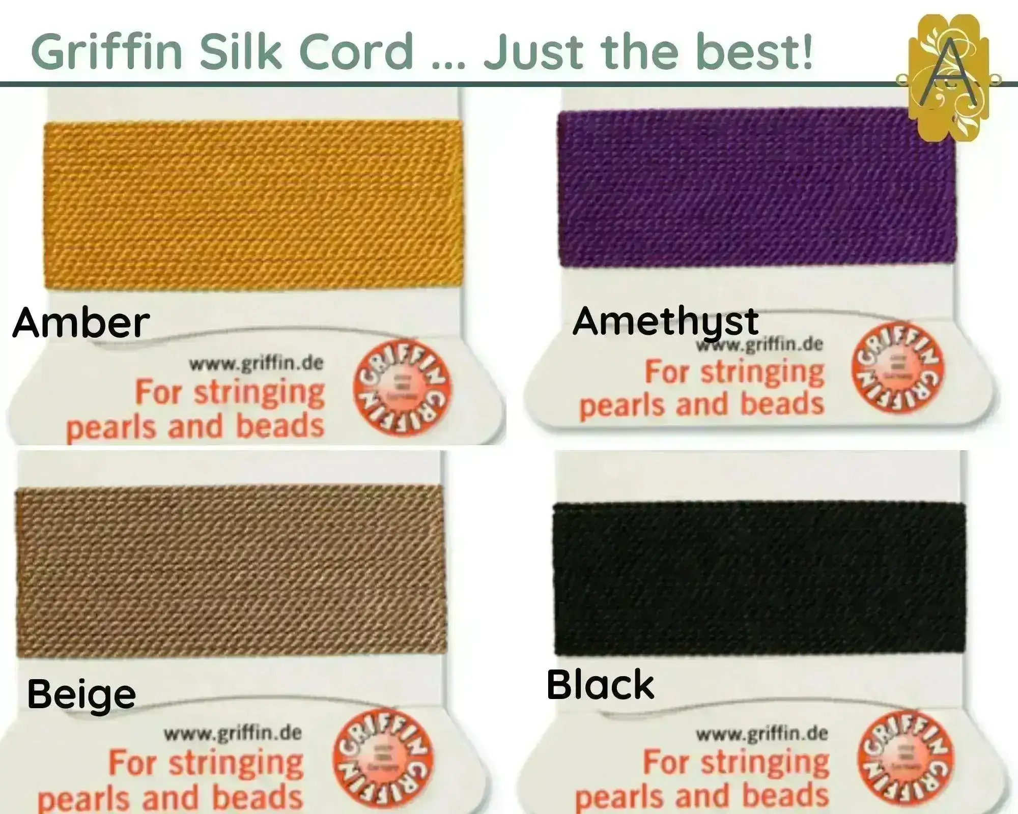 GRIFFIN Silk Thread or Cord, Size 5 - Image 5