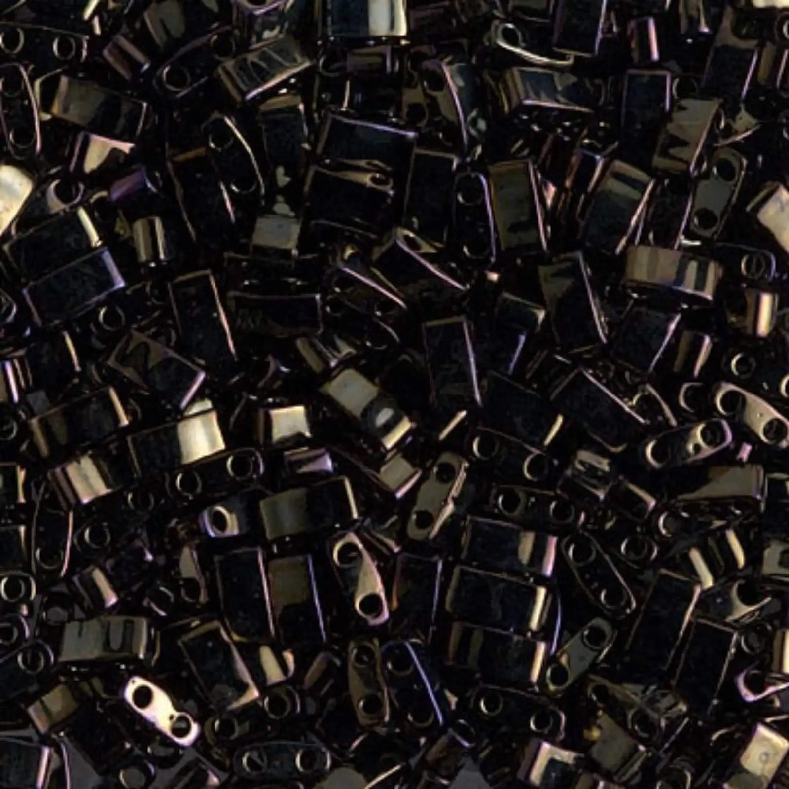 Miyuki Half Tila Beads, HTL-458, Brown Iris Metallic 5g