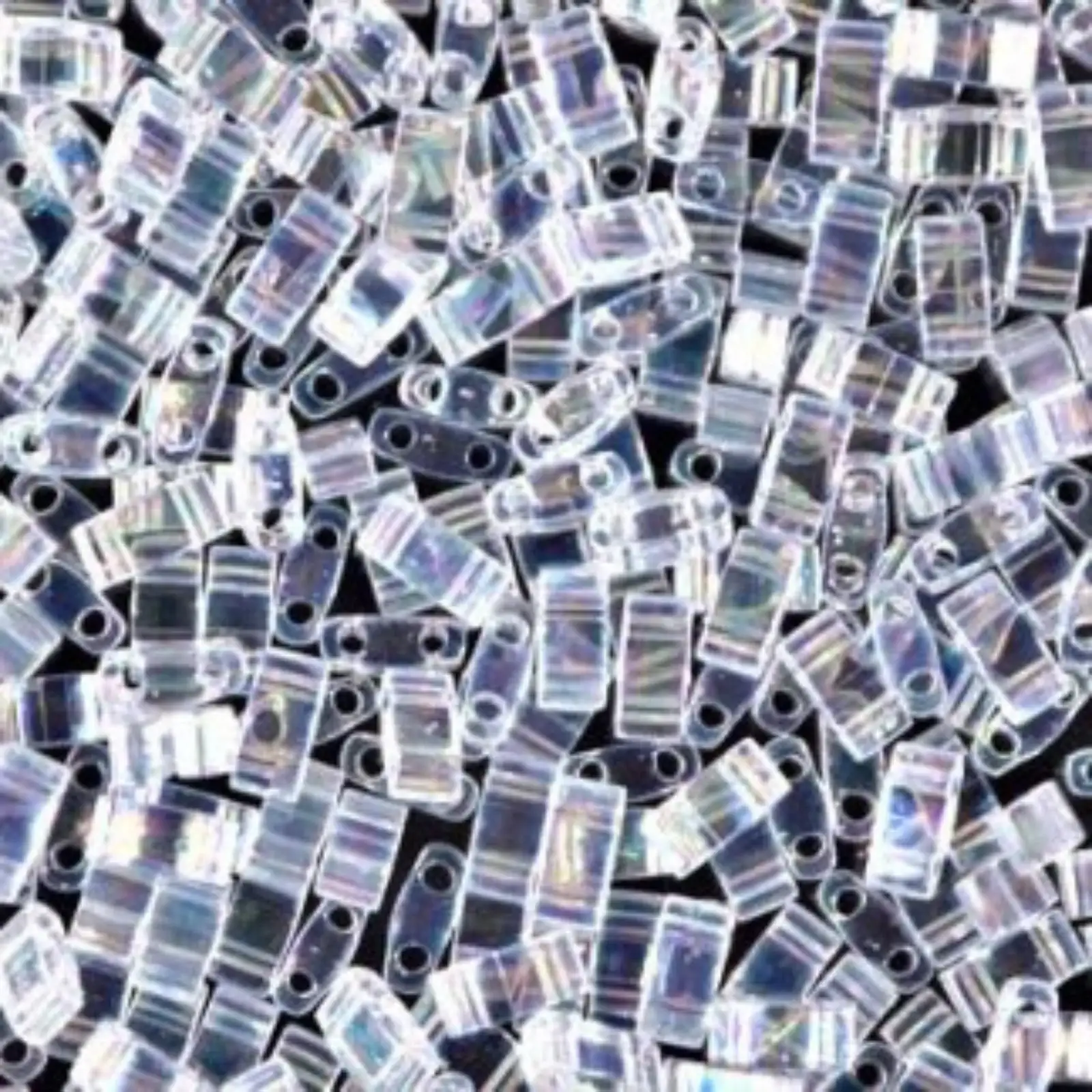 Miyuki Half Tila Beads, HTL-250, Crystal AB 5g