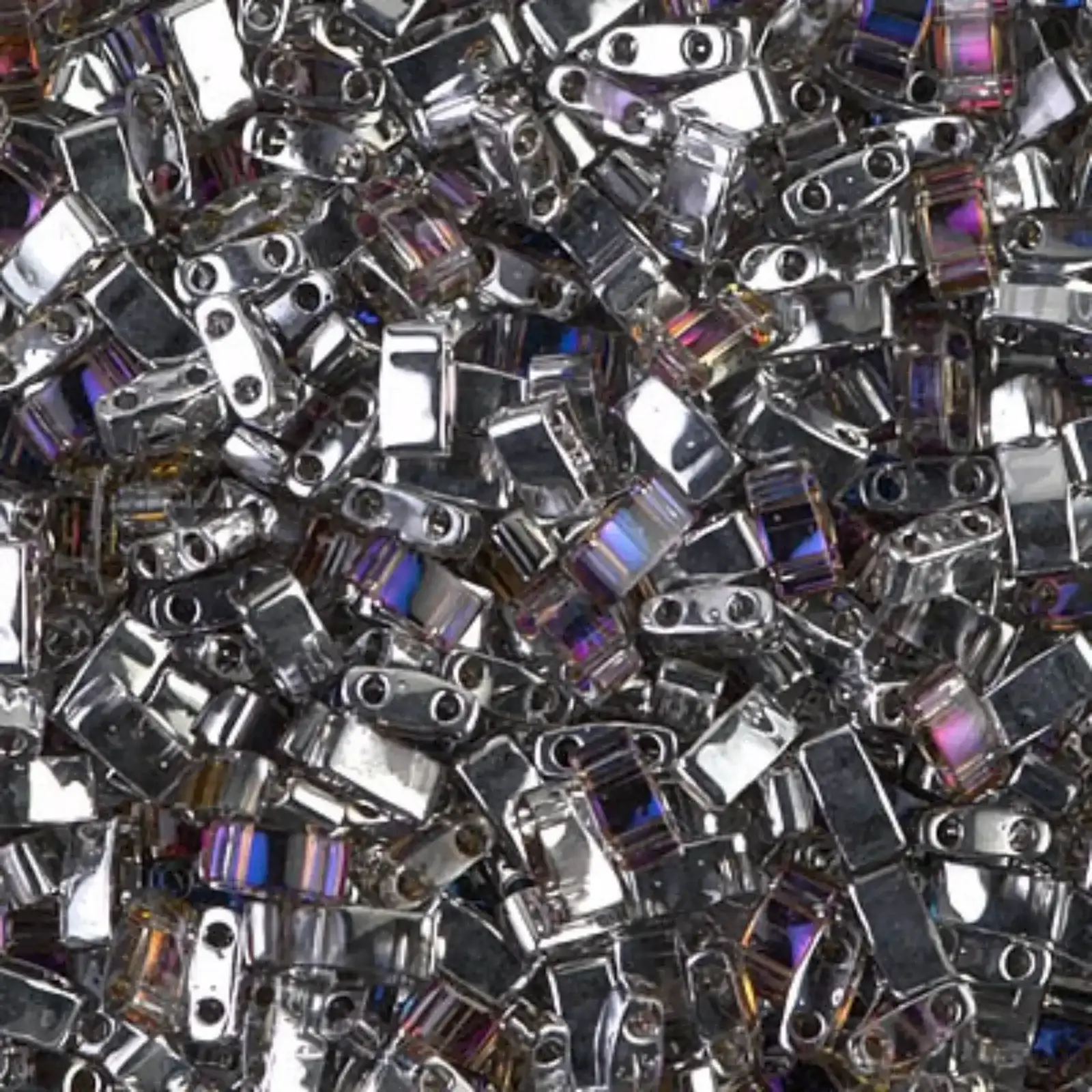 Miyuki Half Tila Beads, HTL-4554, Crystal Helio 5g