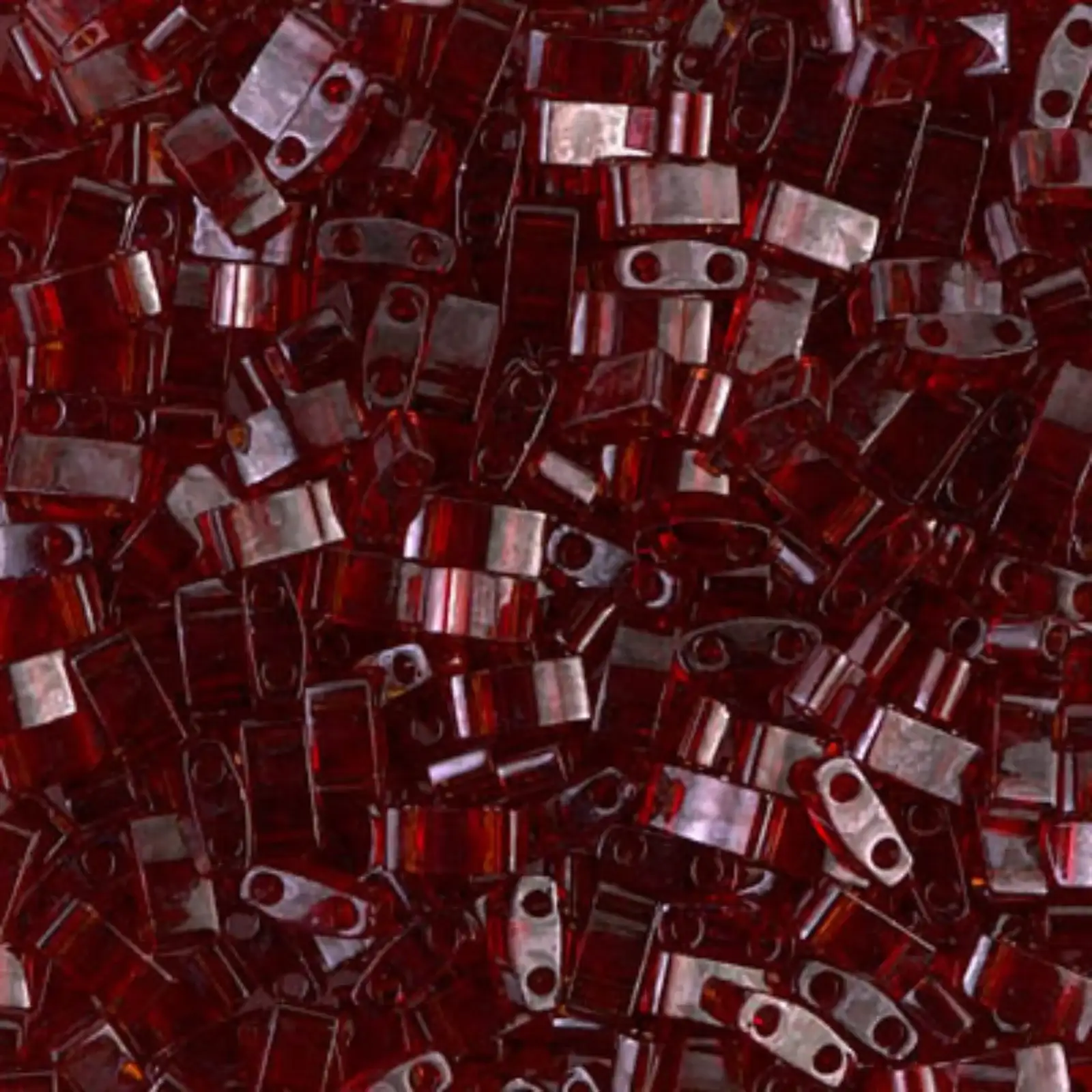 Miyuki Half Tila Beads, HTL-304, Garnet Gold Luster 5g