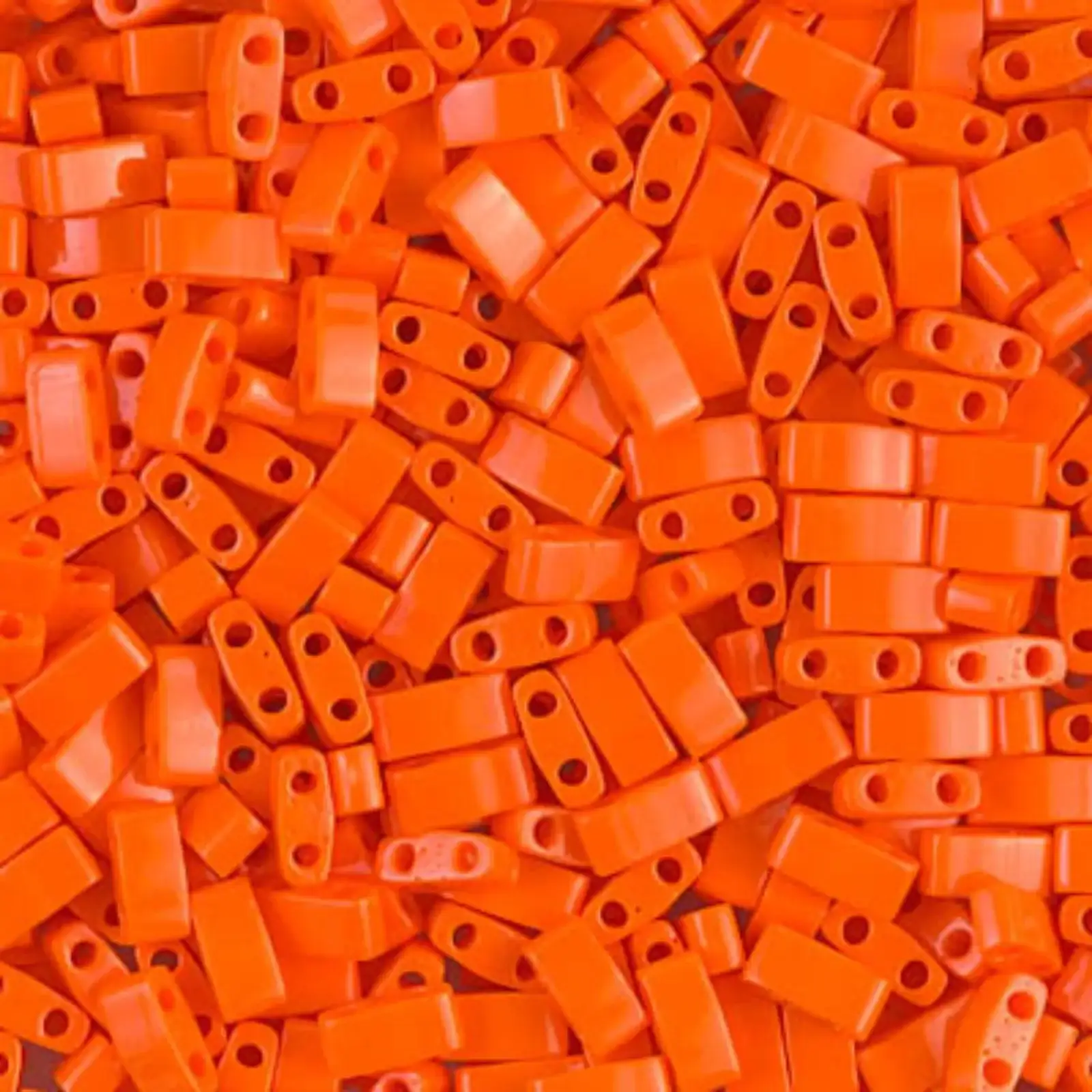 Miyuki Half Tila Beads, HTL-406, Orange Opaque 5g