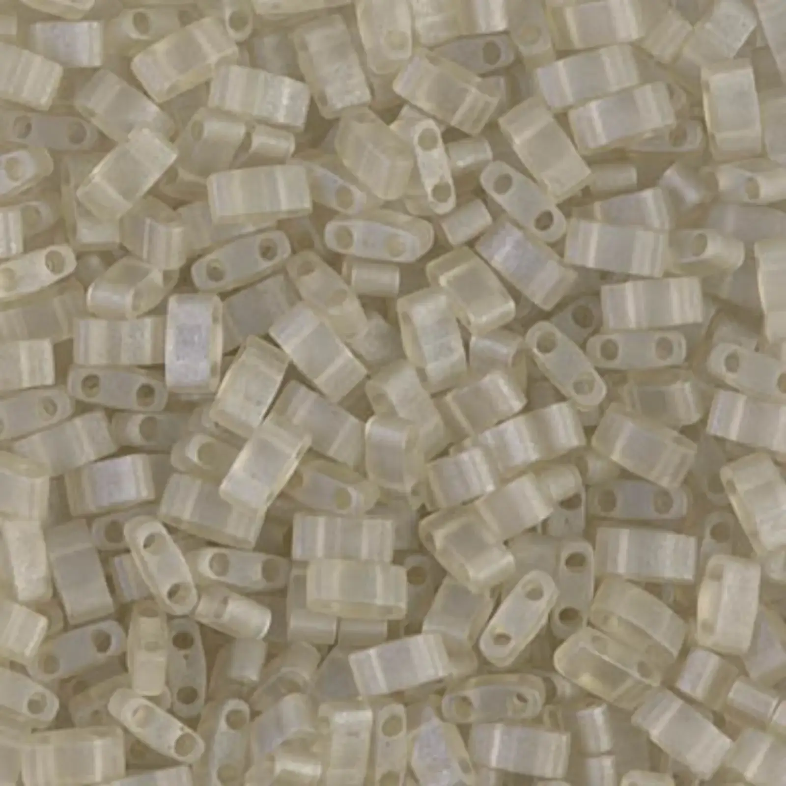Miyuki Half Tila Beads, HTL-3173, Oyster Transparent Matte 5g