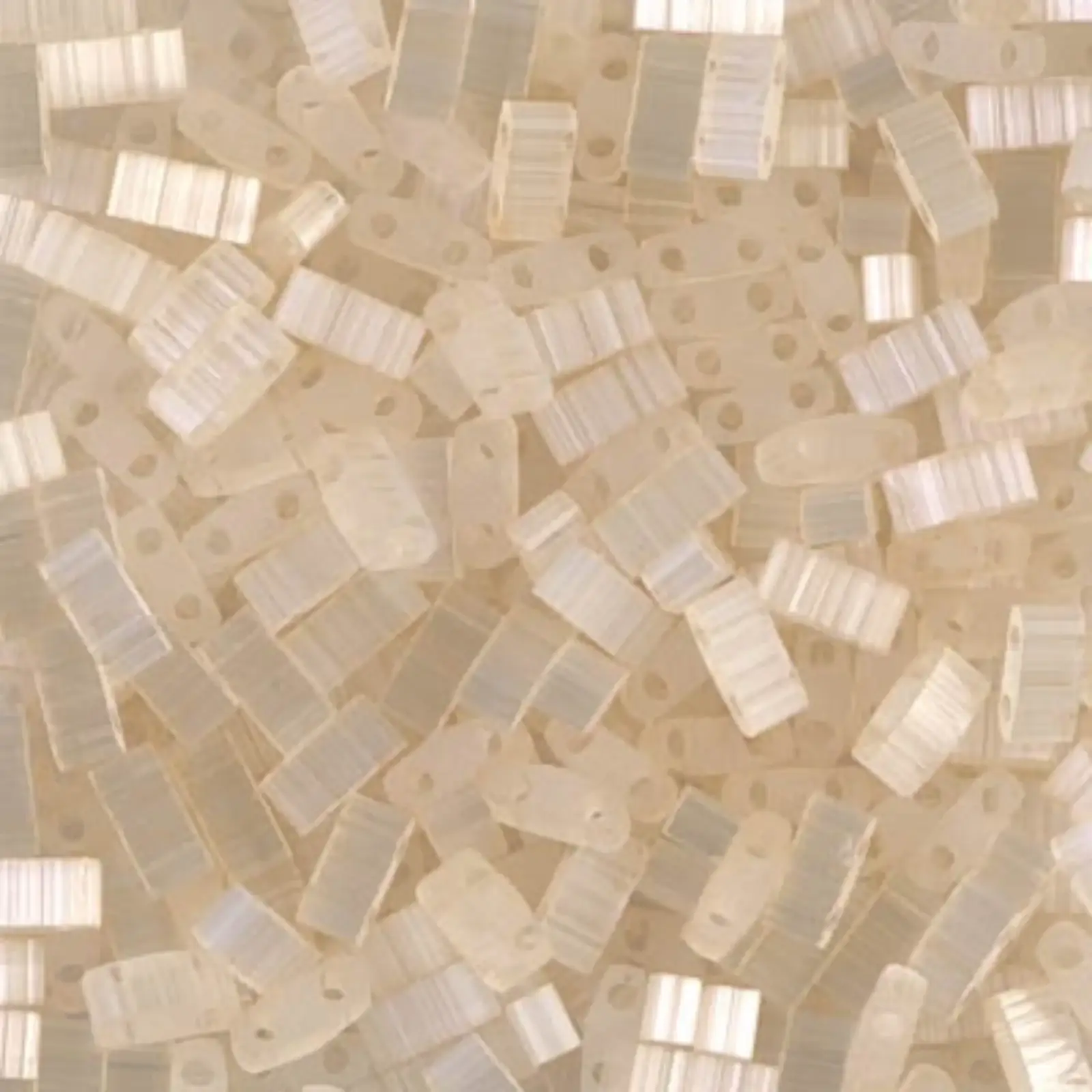 Miyuki Half Tila Beads, HTL-2592, Pale Cream Silk Satin 5g