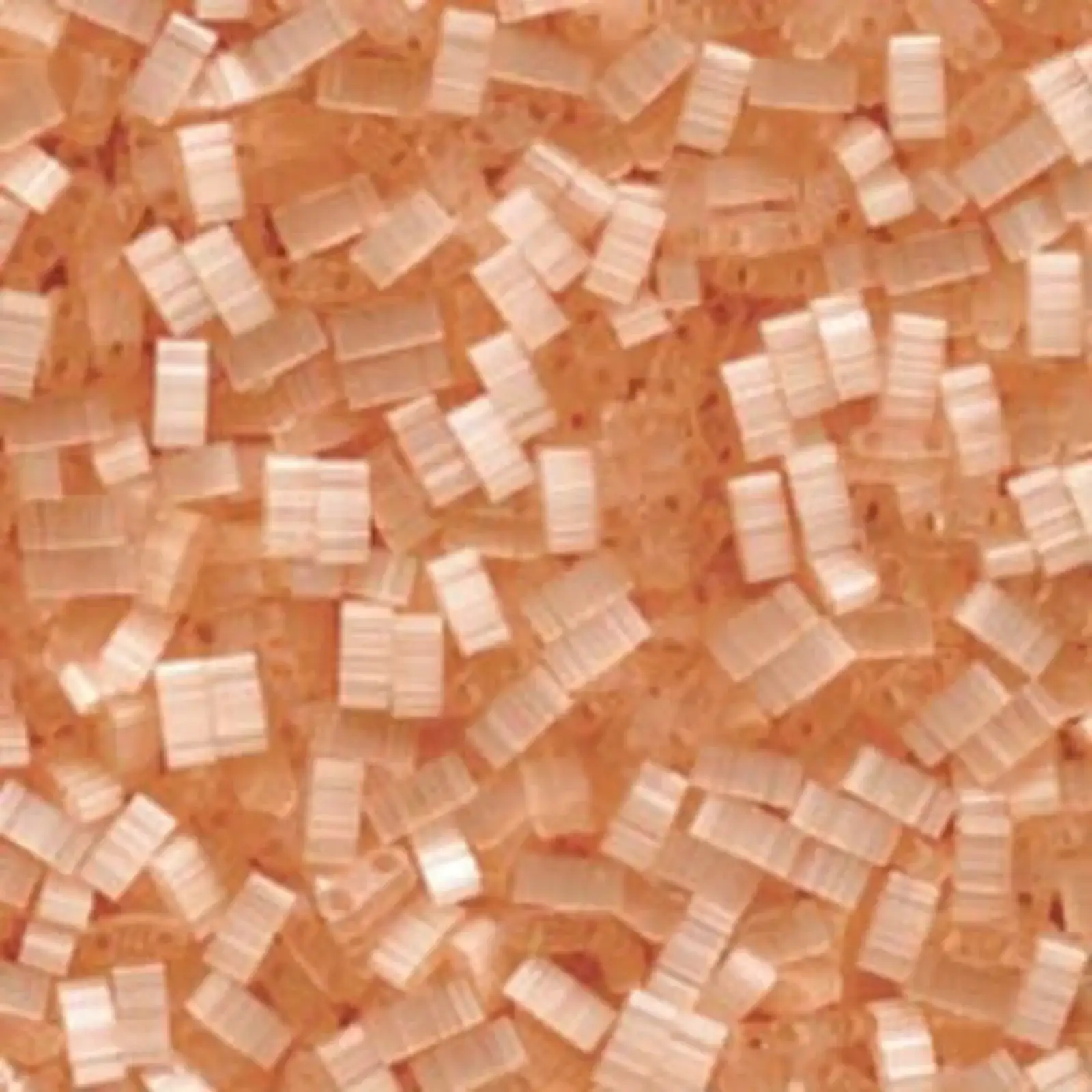 Miyuki Half Tila Beads, HTL-2555, Pale Light Coral Silk Satin 5g