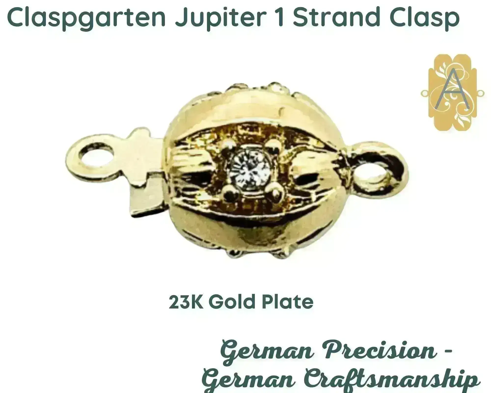 Claspgarten Jupiter, 1-Strand Box Clasp, 2 Finishes - Image 3