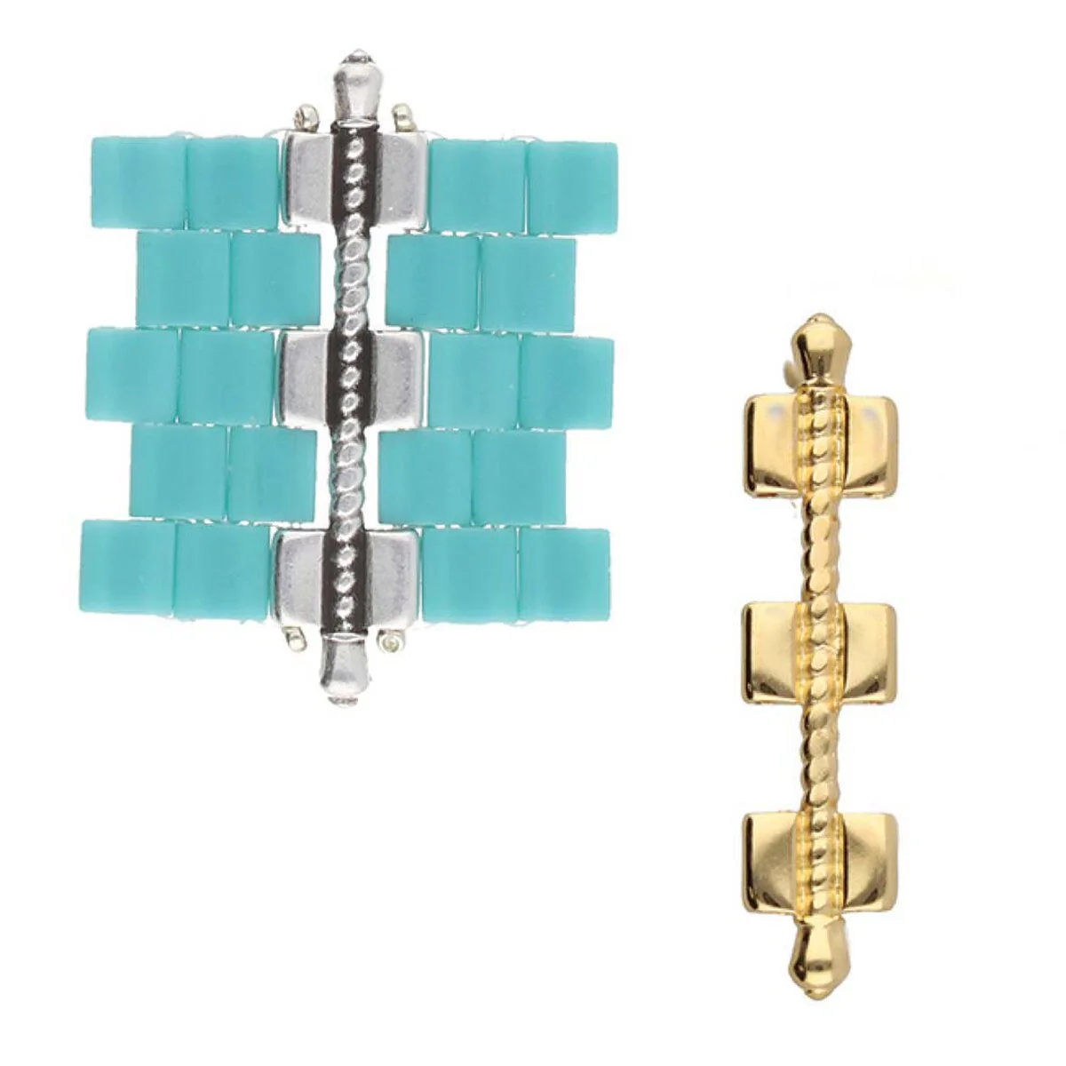 Cymbal Kalogeros III Tila Bead Connector, 2 Pcs. - Image 3