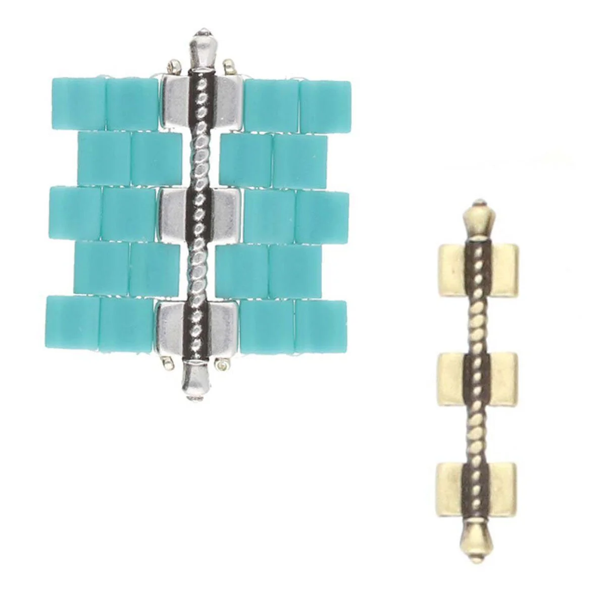Cymbal Kalogeros III Tila Bead Connector, 2 Pcs. - Image 4