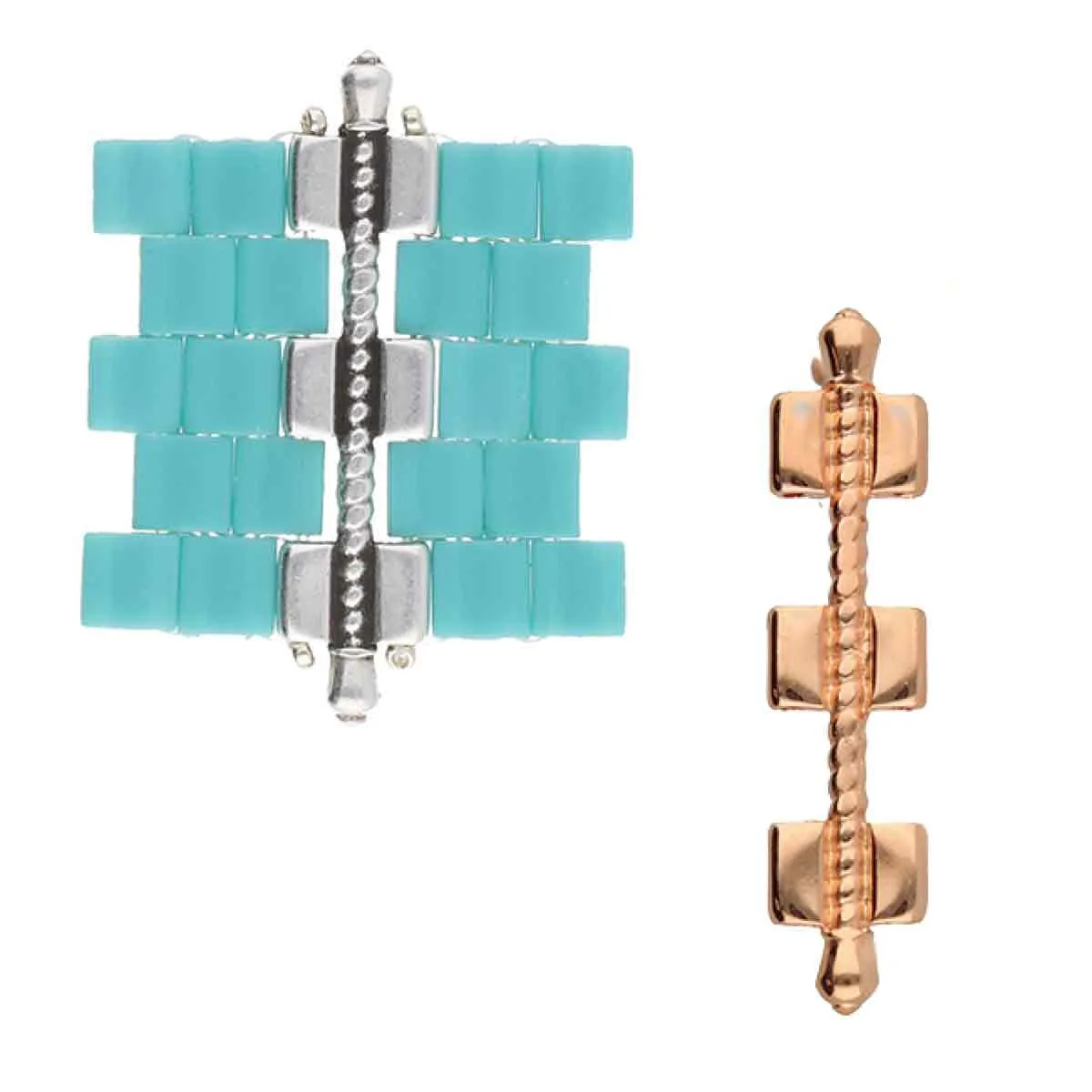 Cymbal Kalogeros III Tila Bead Connector, 2 Pcs. - Image 5