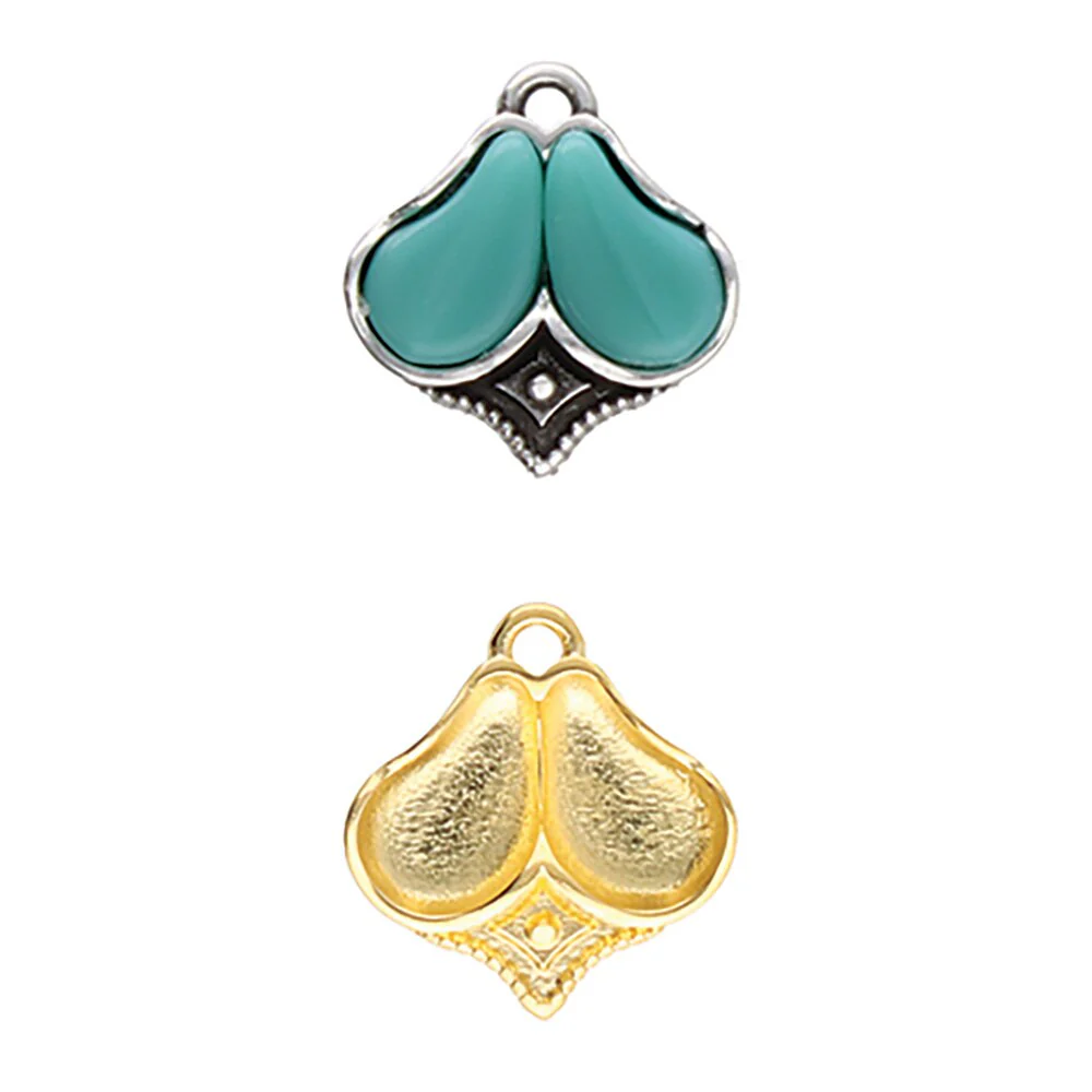 Cymbal Kanala Paisley Charm or Pendant Setting, 2 Pcs. - Image 3