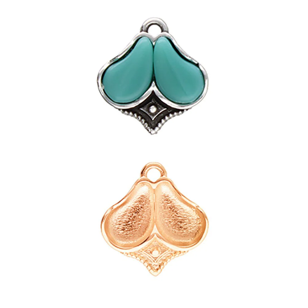 Cymbal Kanala Paisley Charm or Pendant Setting, 2 Pcs. - Image 5