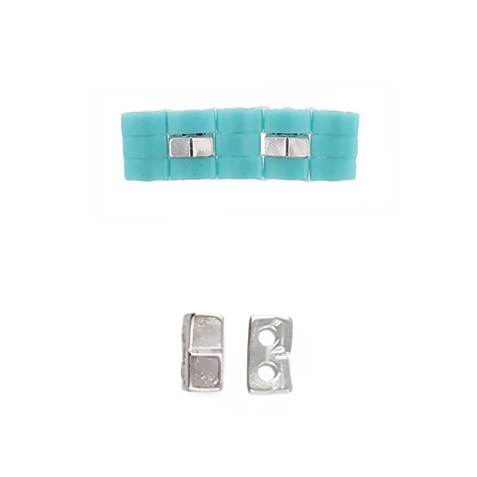 Cymbal Klouvas Half-Tila Bead Substitute 8 Pcs. - Image 2