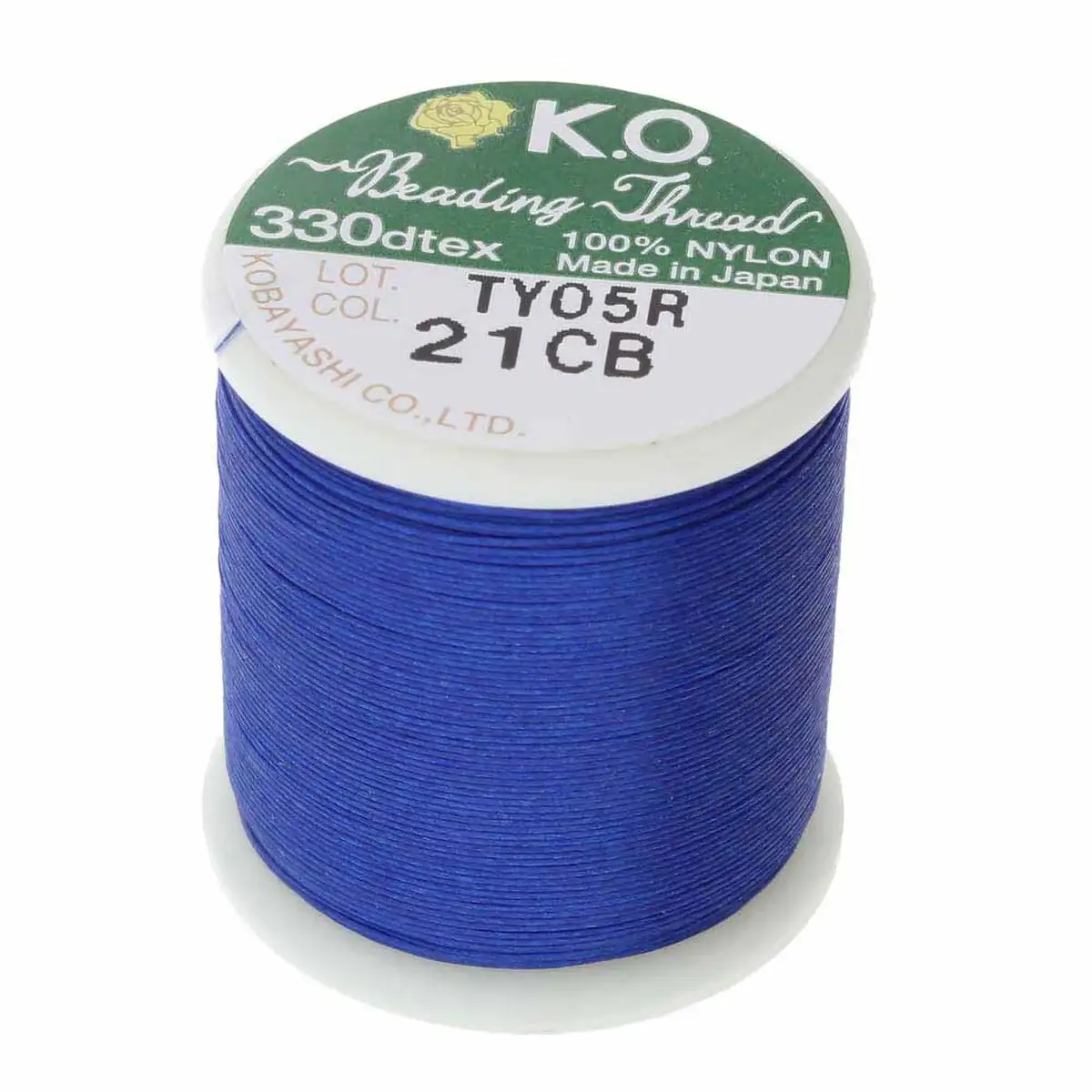 KO Beading Thread, 55 Yards, Clear Blue