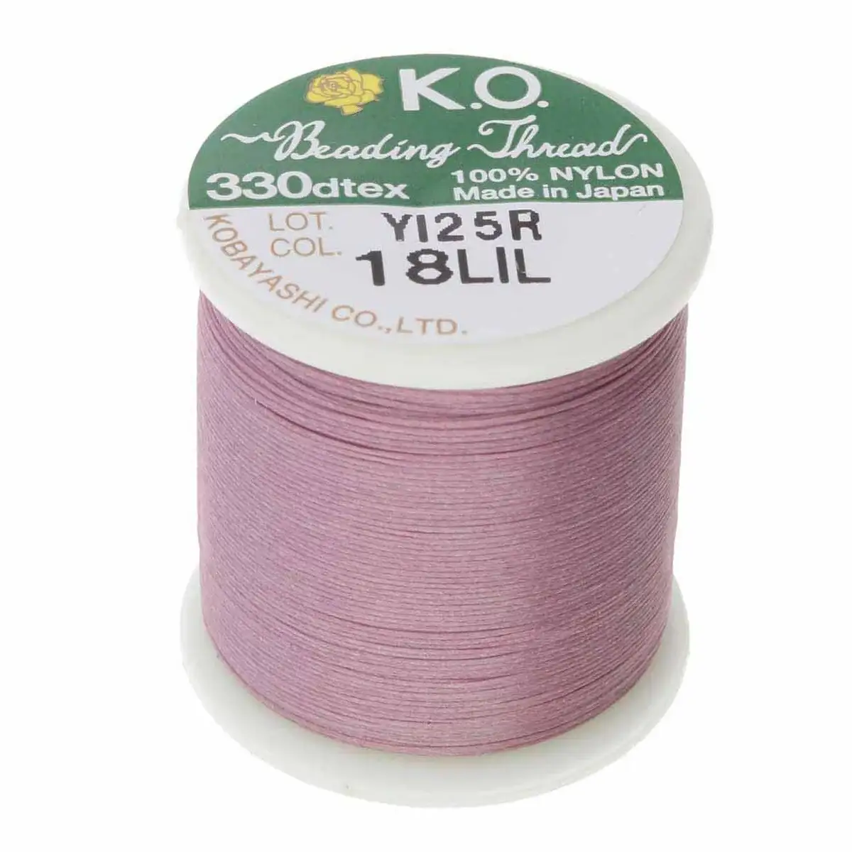 KO Beading Thread, 55 Yards, Lilac