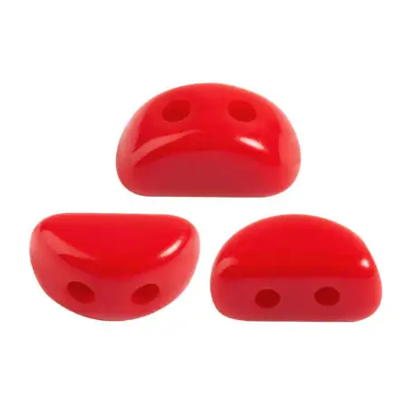 Kos Beads par Puca, Opaque Coral Red, 5g. & 20g. - Image 2