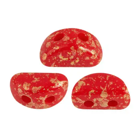 Kos Beads par Puca, Opaque Coral Red, 5g. & 20g. - Image 3