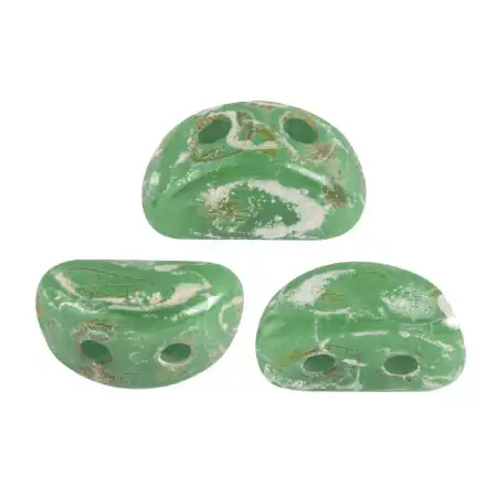 Kos Beads par Puca, Opaque Green Turquoise, 5g. - Image 8
