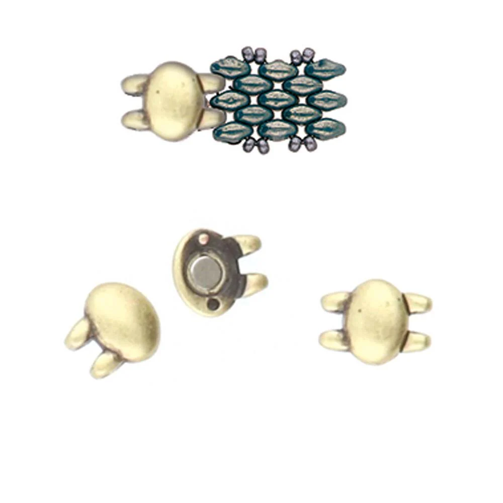 Cymbal Kypri Superduo Bead Magnetic Clasp, 1 pc - Image 4