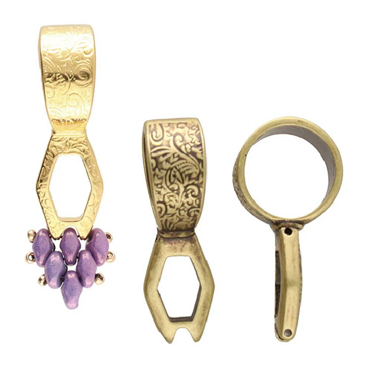 Cymbal Lamyra II Superduo Bead Bail, 1 pc. - Image 5