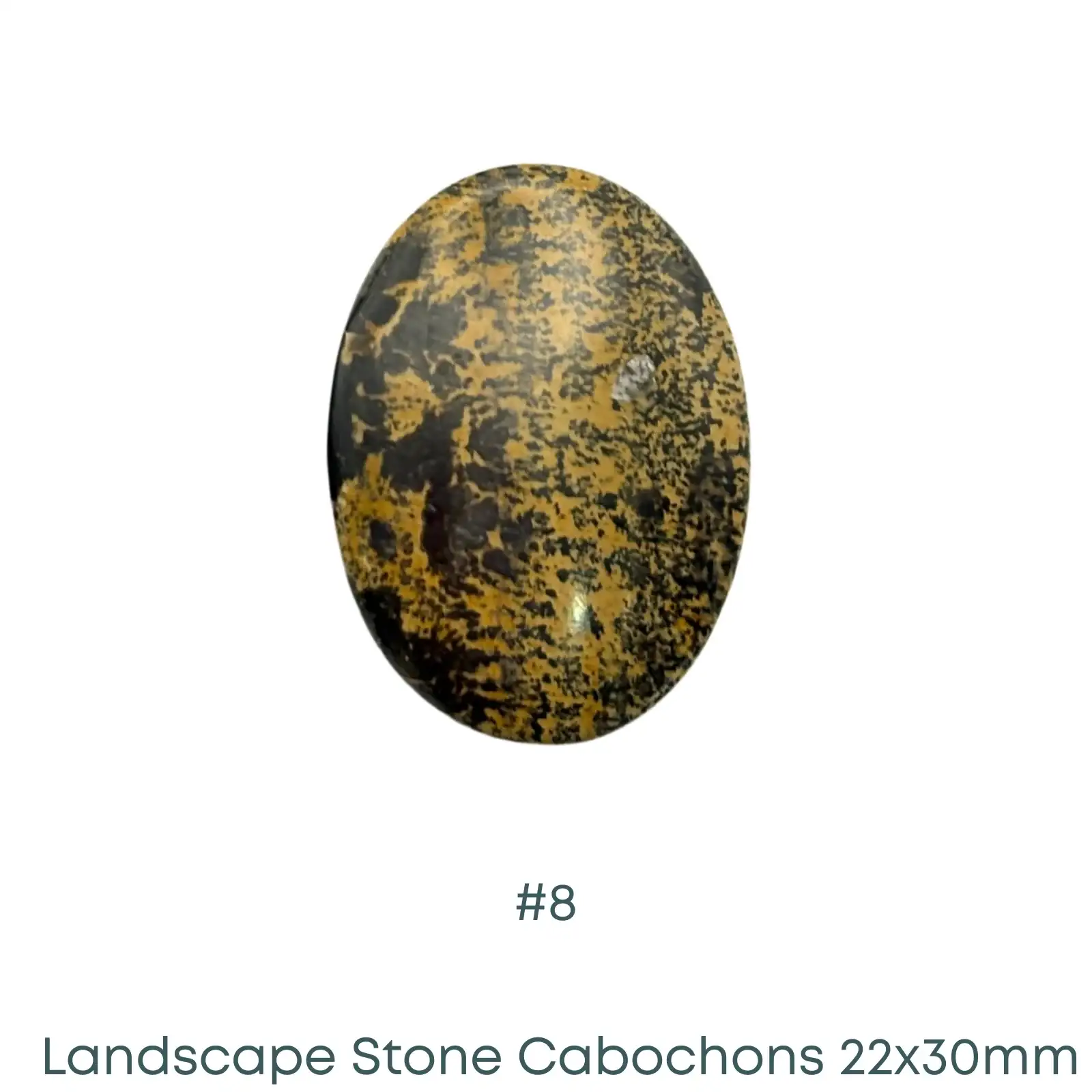 Landscape Stone Oval Cabochons, Dark Hue, 22x30mm - Image 10
