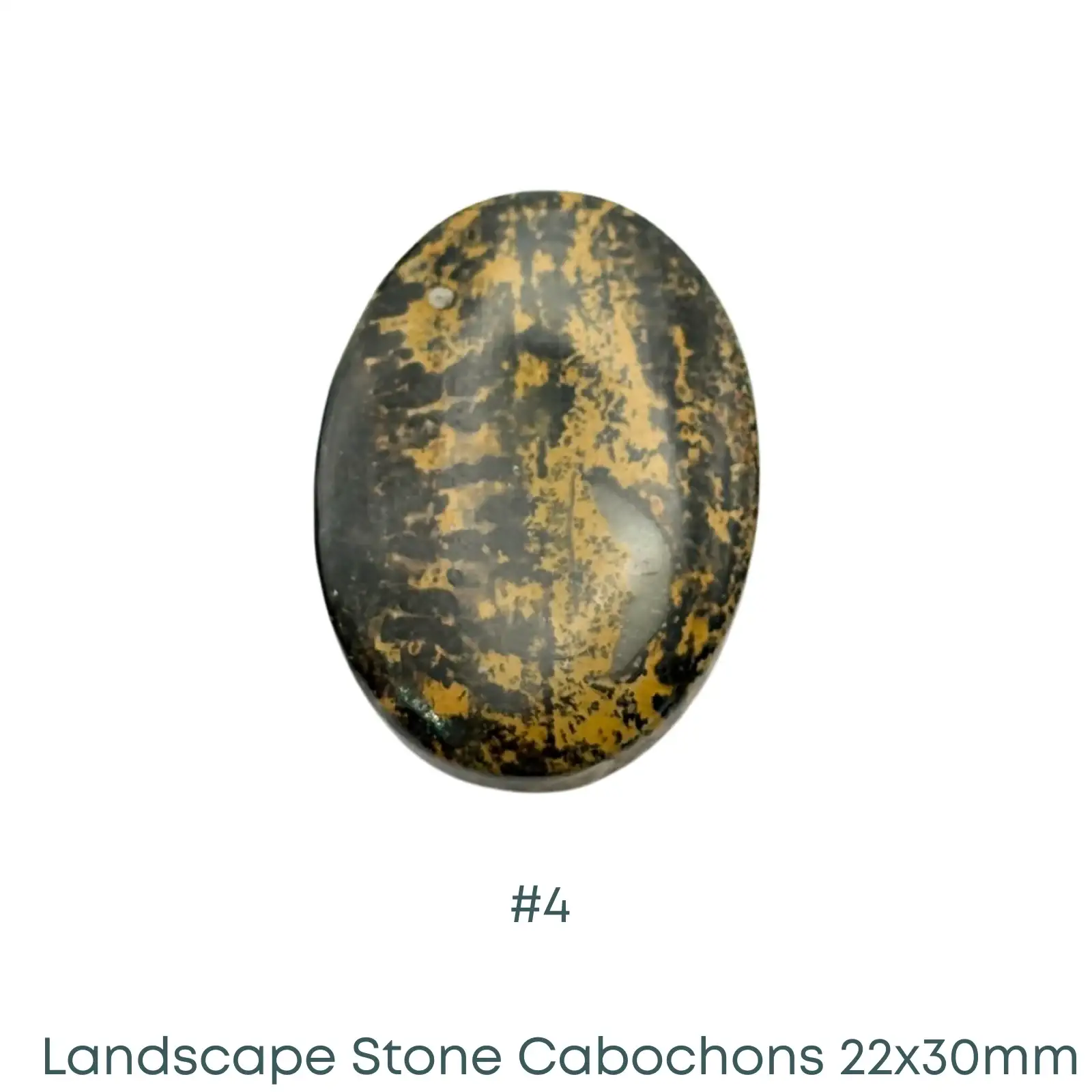 Landscape Stone Oval Cabochons, Dark Hue, 22x30mm - Image 6