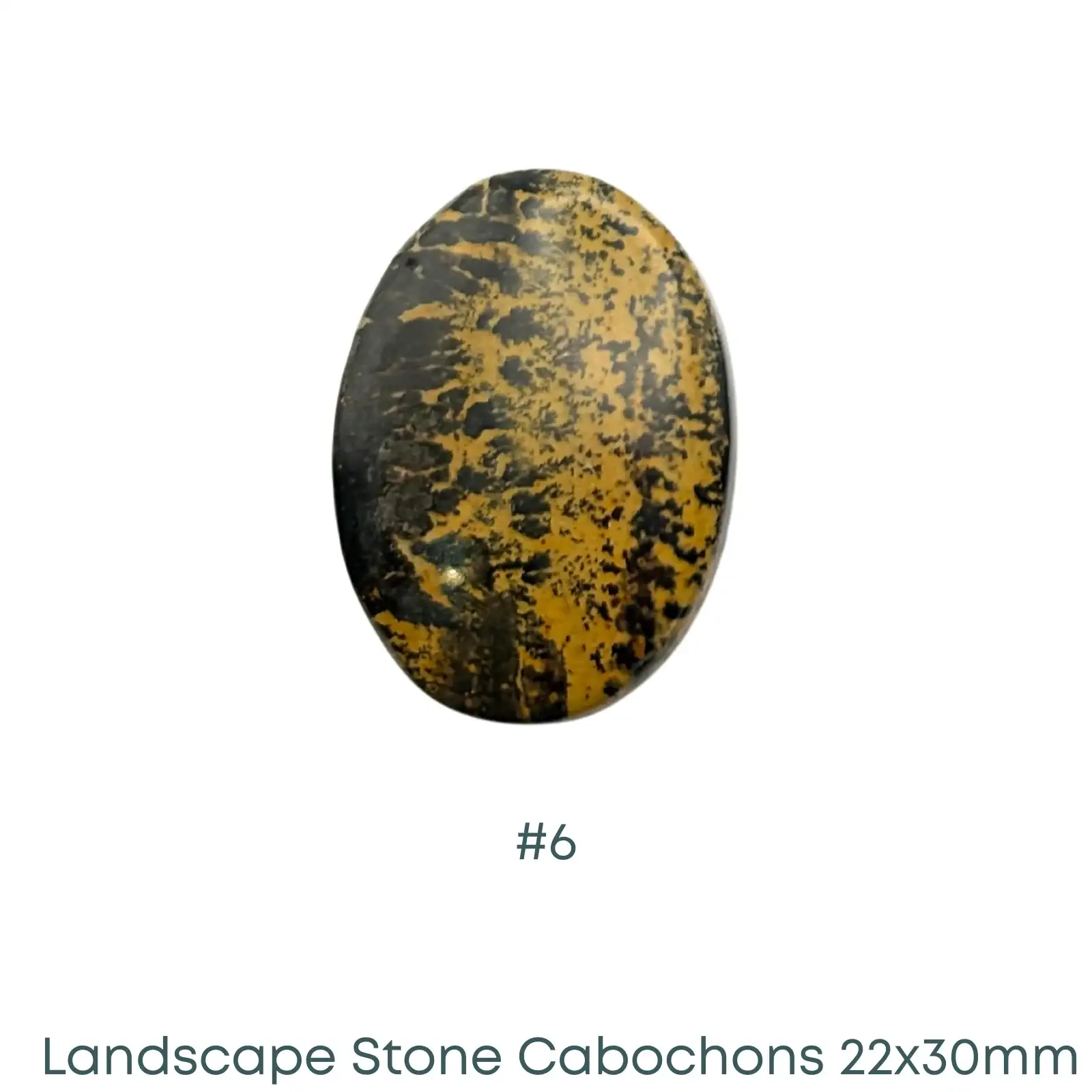 Landscape Stone Oval Cabochons, Dark Hue, 22x30mm - Image 8
