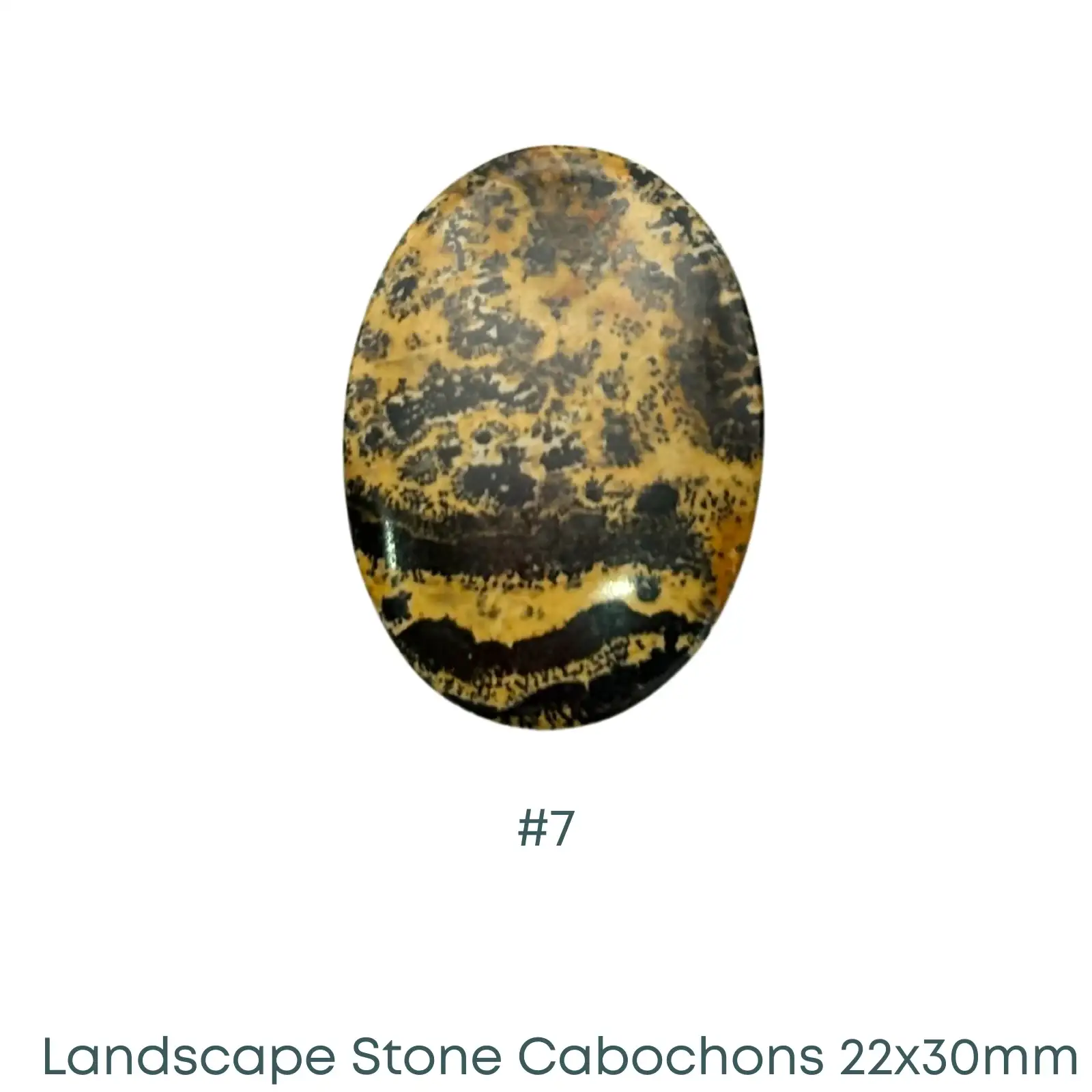 Landscape Stone Oval Cabochons, Dark Hue, 22x30mm - Image 9