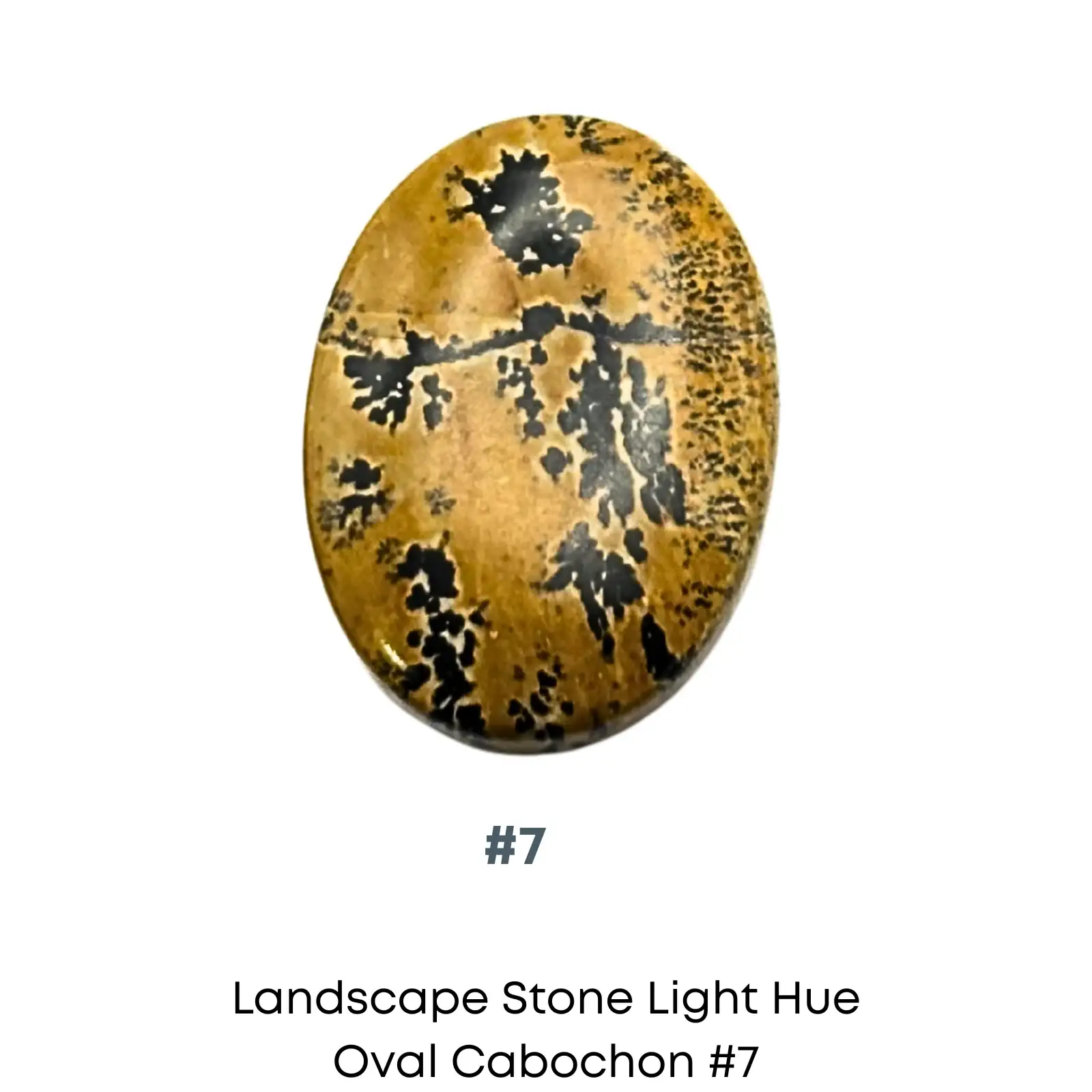 Landscape Stone Oval Cabochons, Light Hue, 22x30mm - Image 9
