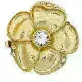 Claspgarten Flower (Large), 3-Strand Clasp, Swarovski Crystals, 2 Finishes - Image 3