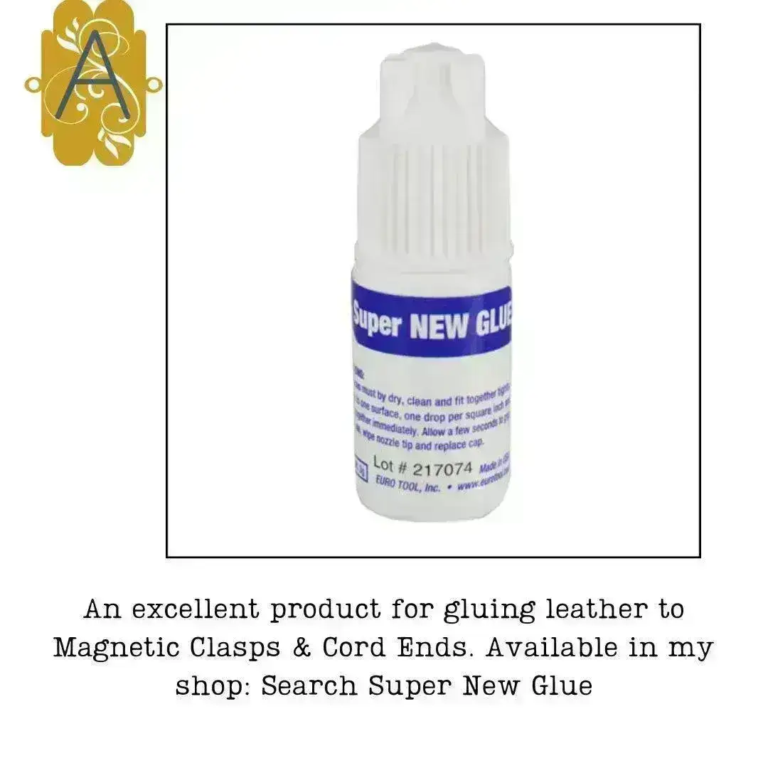 Leather or Cord Crimp Ends with Loop, 1, 1.5, 2 or 2.5mm, 6 Pcs. - Image 10