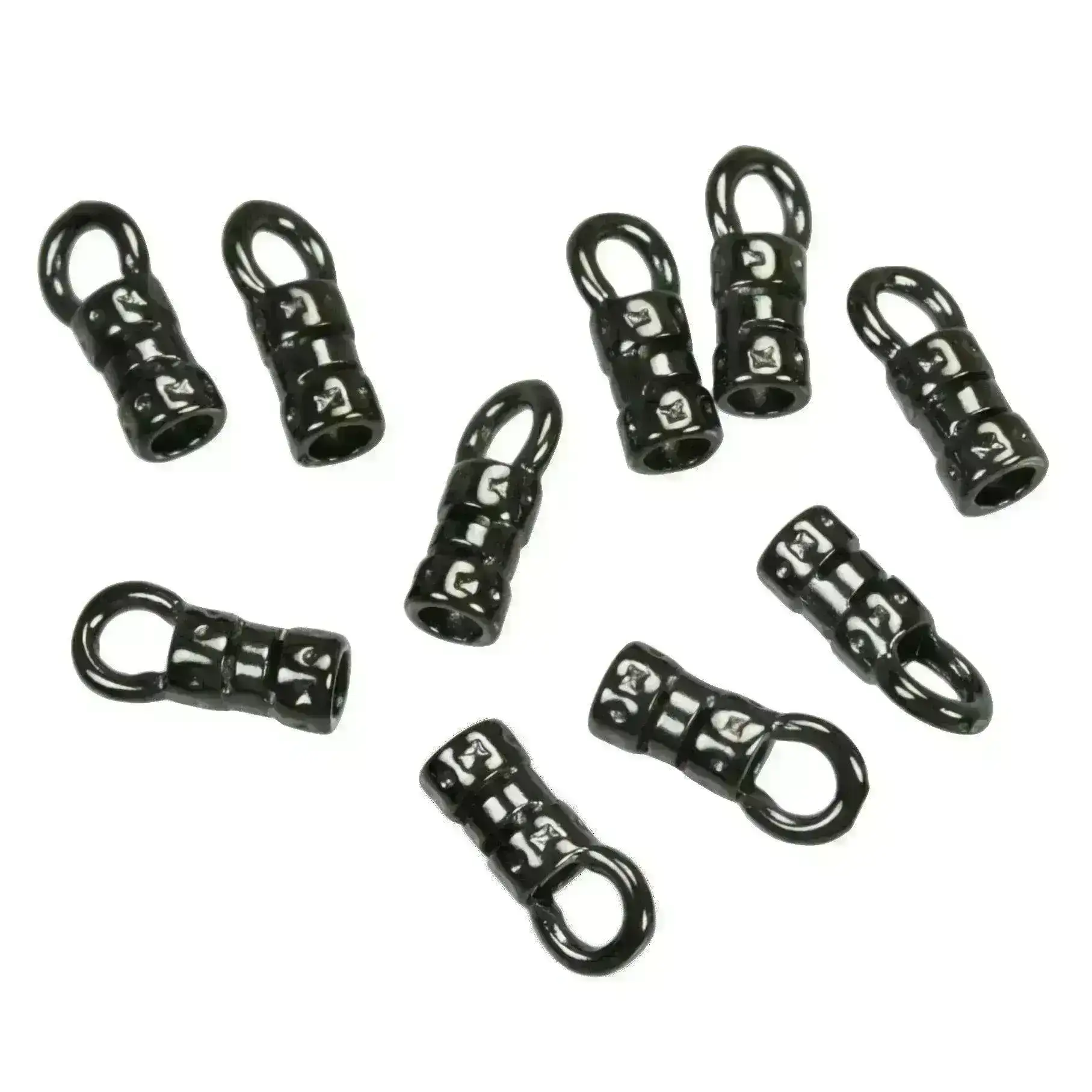 Leather or Cord Crimp Ends with Loop, 1, 1.5, 2 or 2.5mm, 6 Pcs. - Image 7