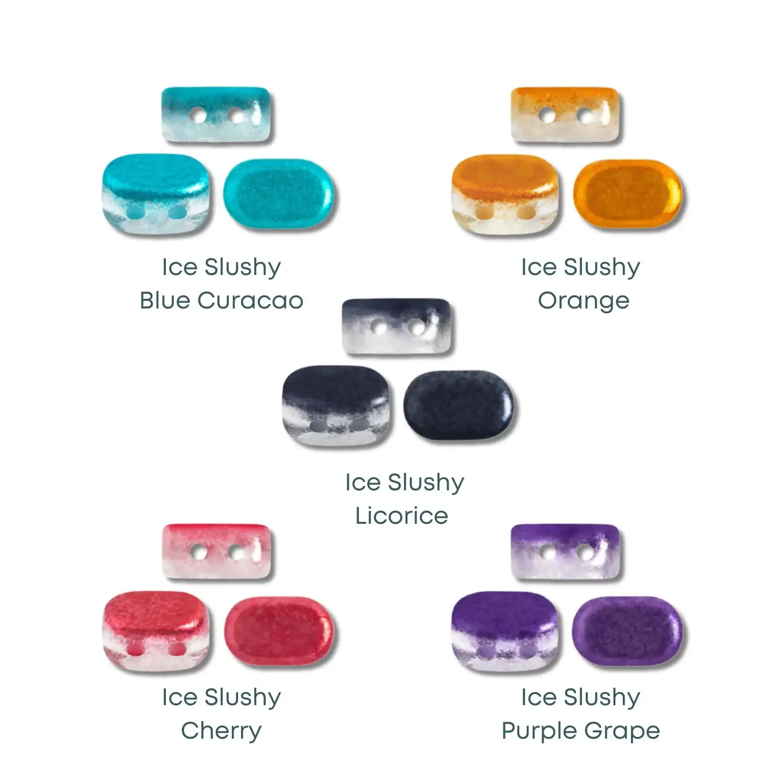 Lipsi Beads par Puca, Ice Slushy, 5g & 20g
