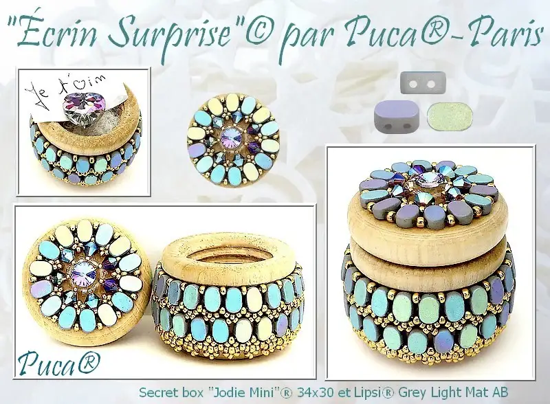 Lipsi Beads par Puca, Light Matte AB, 5g & 20g - Image 5