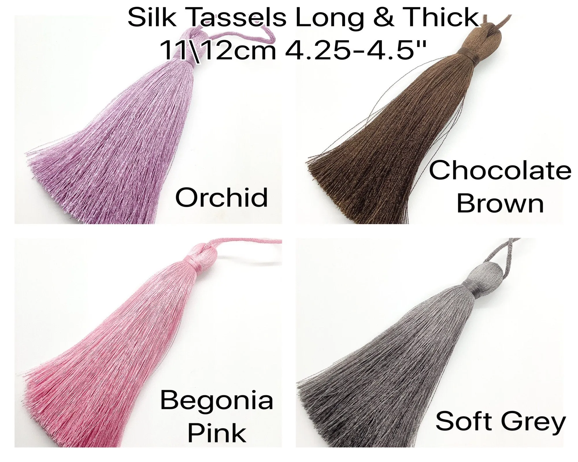 Luscious #2, Silky Tassels, Long & Thick, 11cm (4.25")