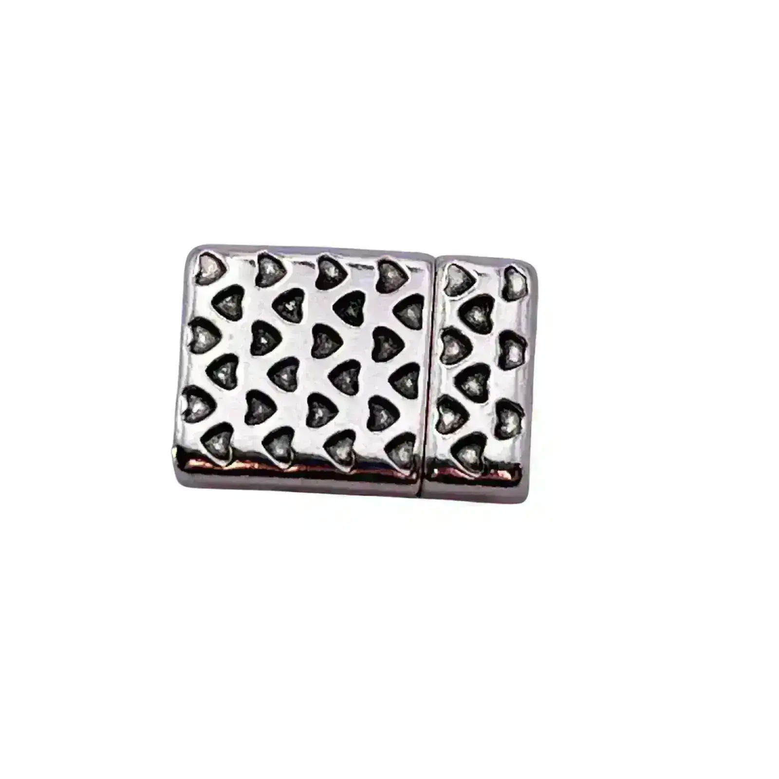 Hearts Magnetic Clasp, For 10mm Flat Leather or Cork - Image 5