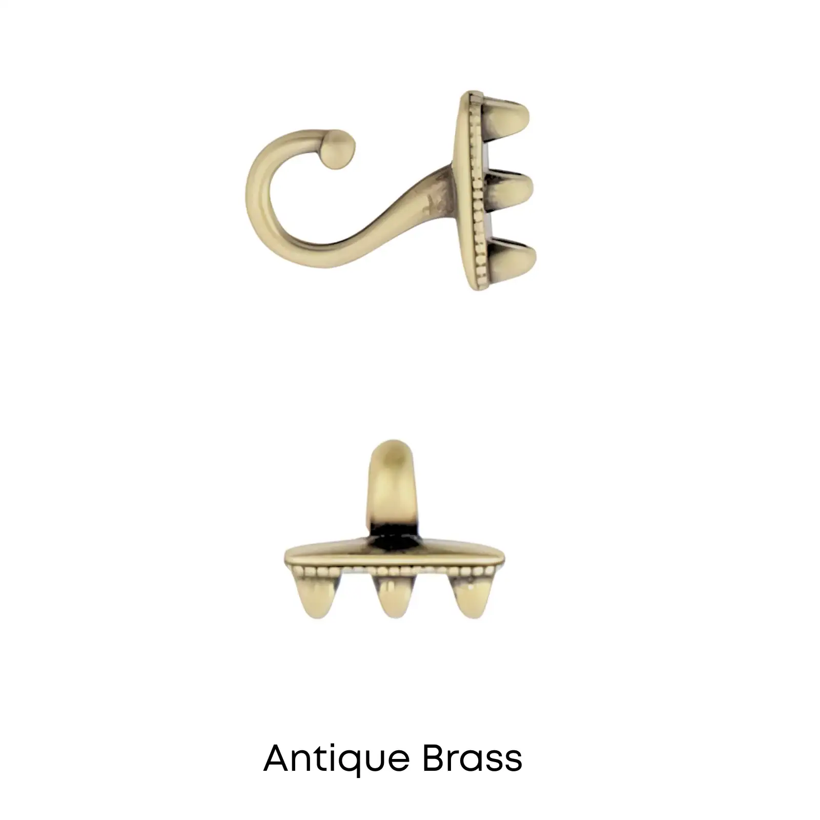 Cymbal Mesaria III, Superduo Bead Hook & Eye Clasp, 1 set - Image 4
