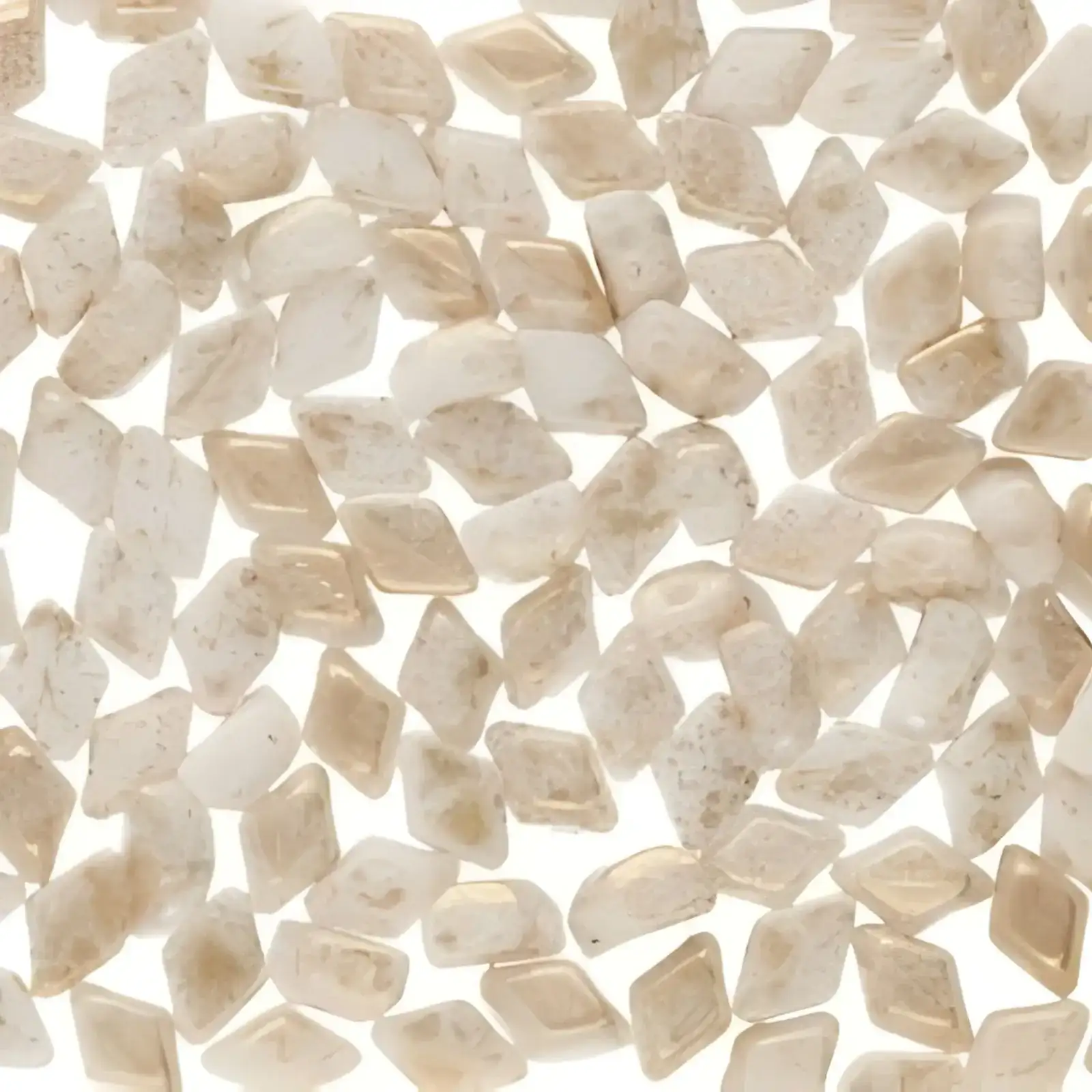 Mini Gemduo Beads, Chalk Gold Splash, 5g.