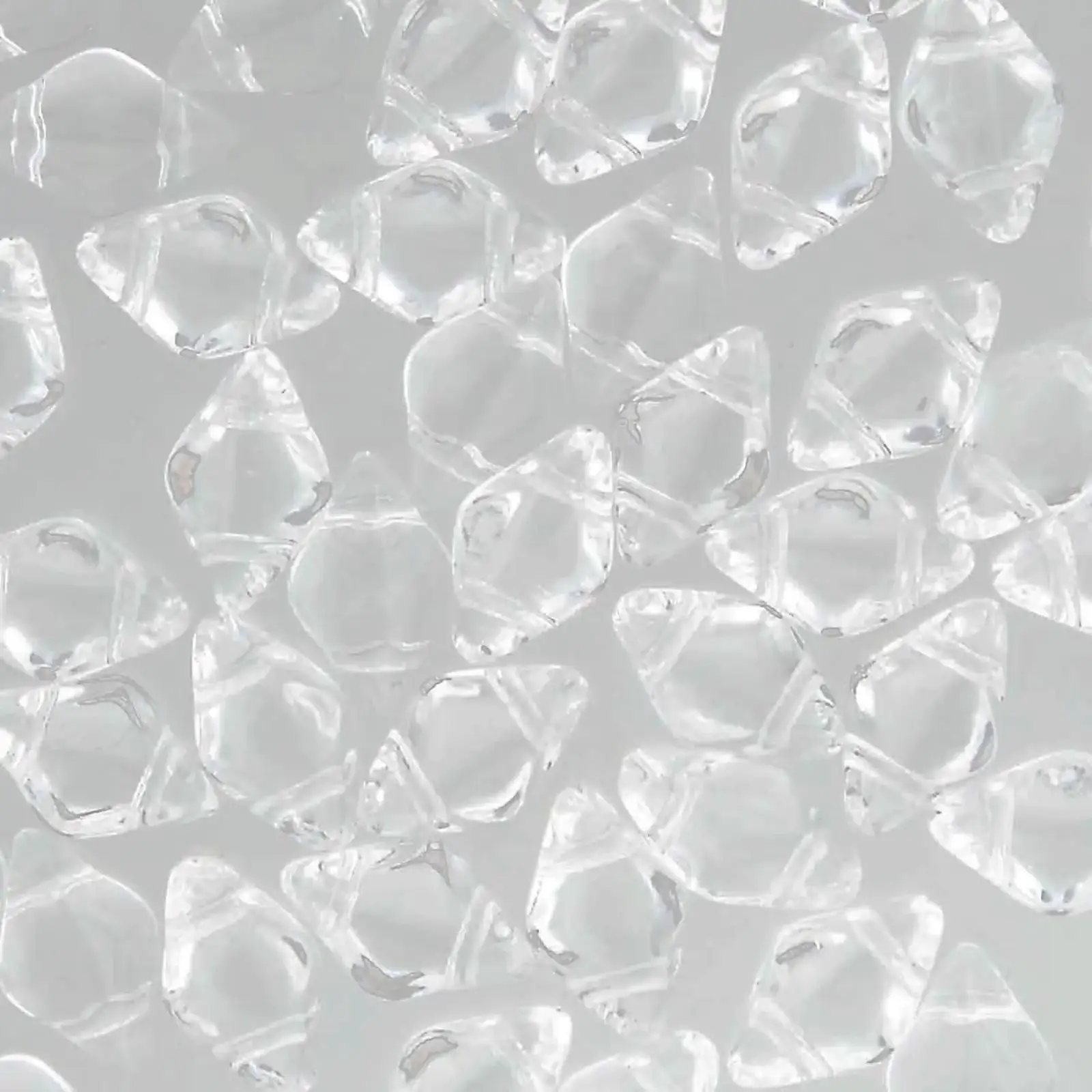 Mini Gemduo Beads, Crystal, 5g.