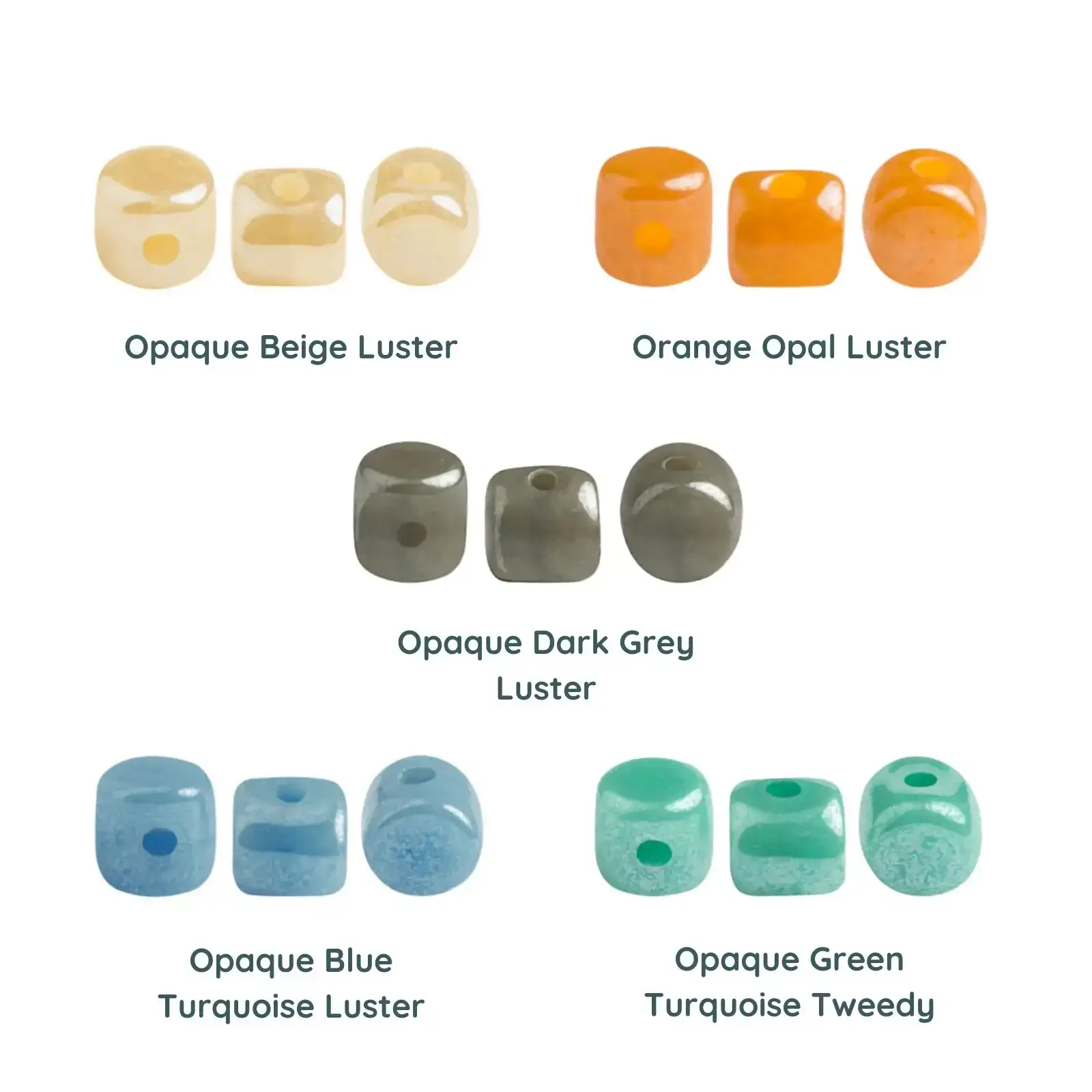 Minos Beads par Puca, Luster, 5g or 20g