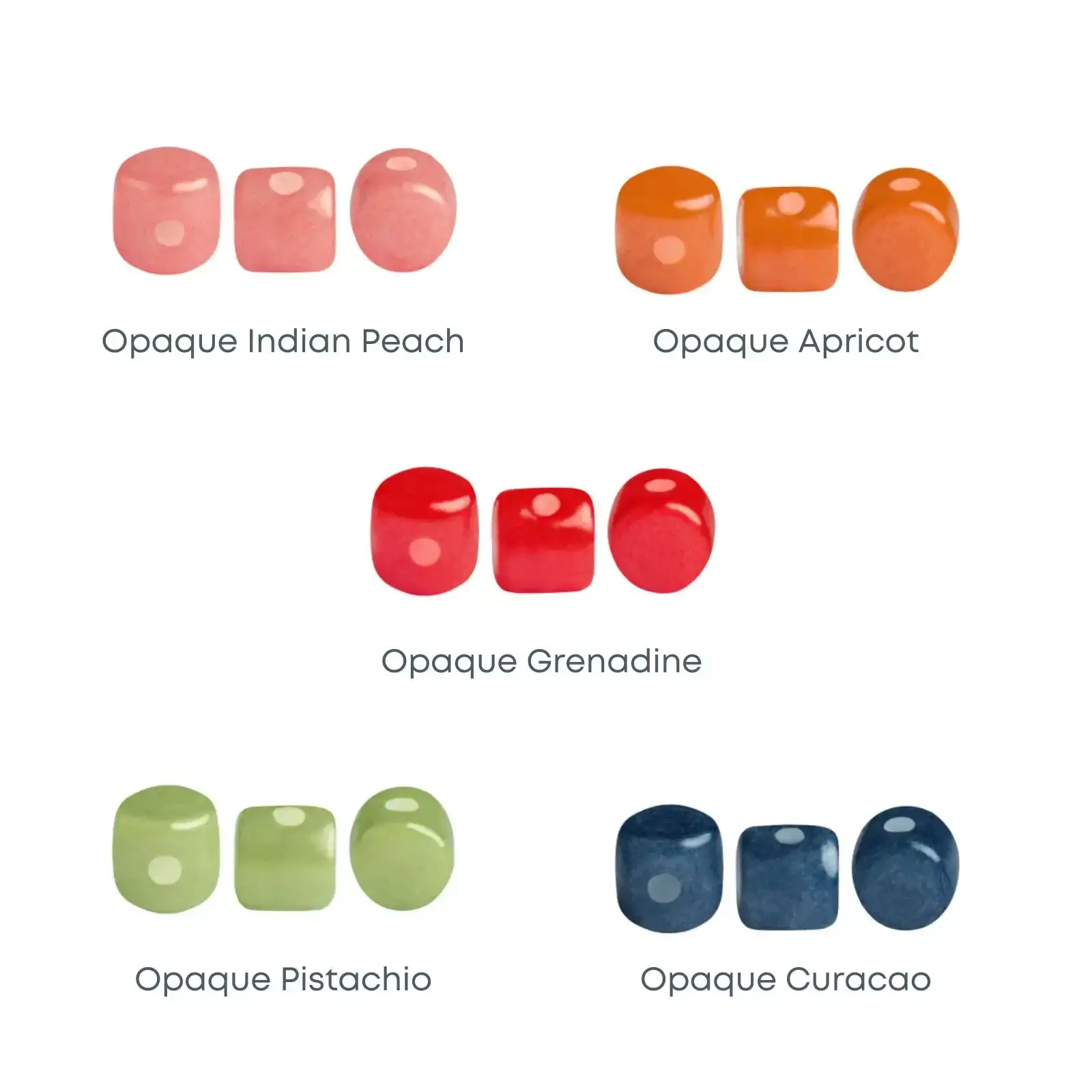 Minos Beads par Puca, Sorbet, 5g or 20g