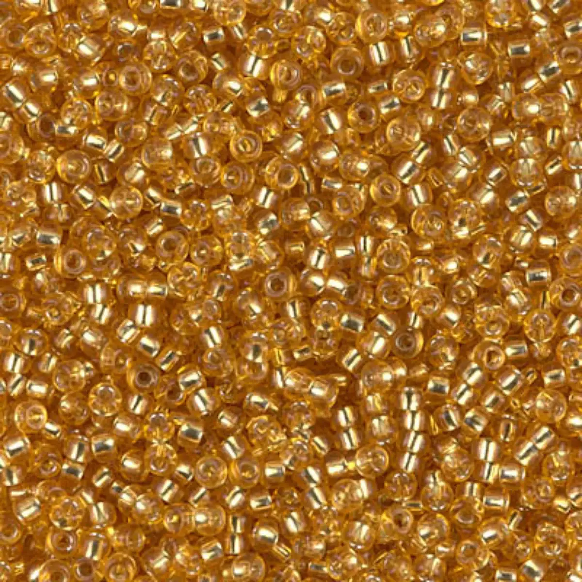 Miyuki 11/0 Seed Beads, 11-0004, Silver Lined Dark Gold, 10g