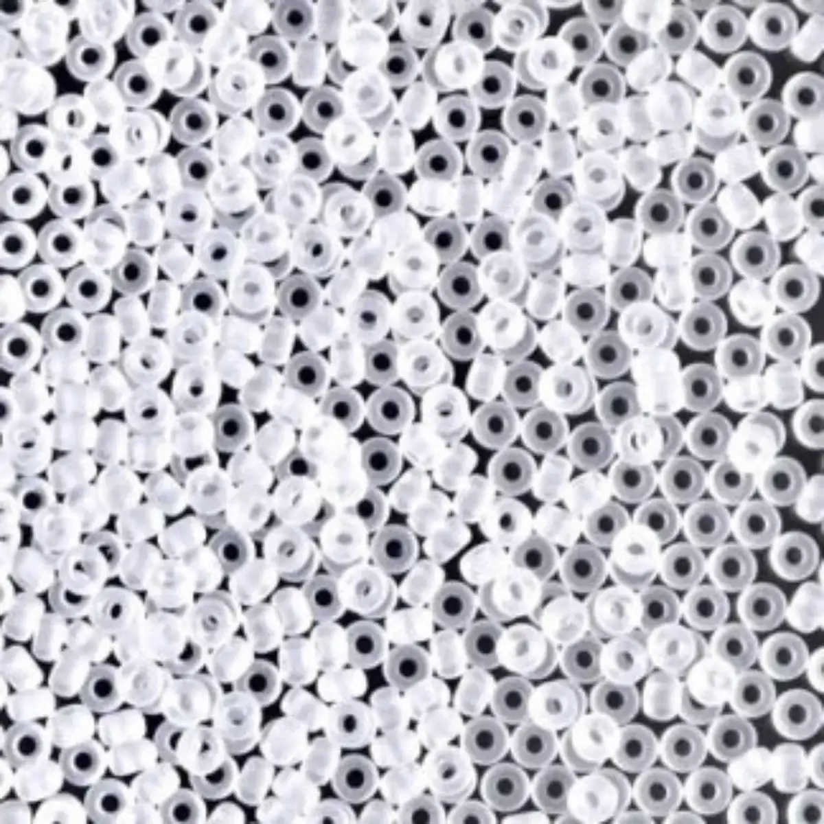 Miyuki 11/0 Seed Beads, 11-0131F, Matte Transparent Crystal, 10g